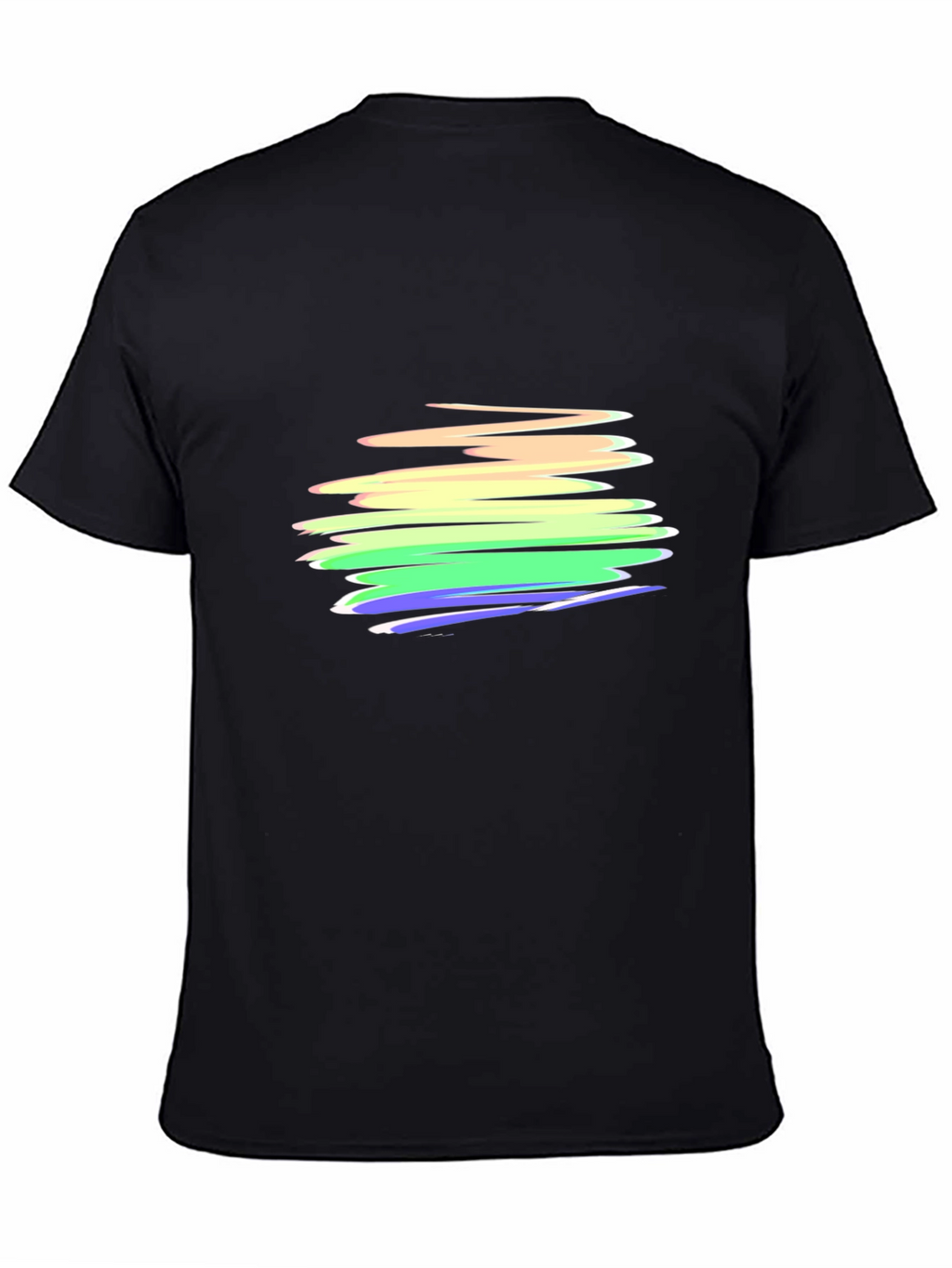 Rainbow Stripe Graphic Tee - Soft Cotton Blend