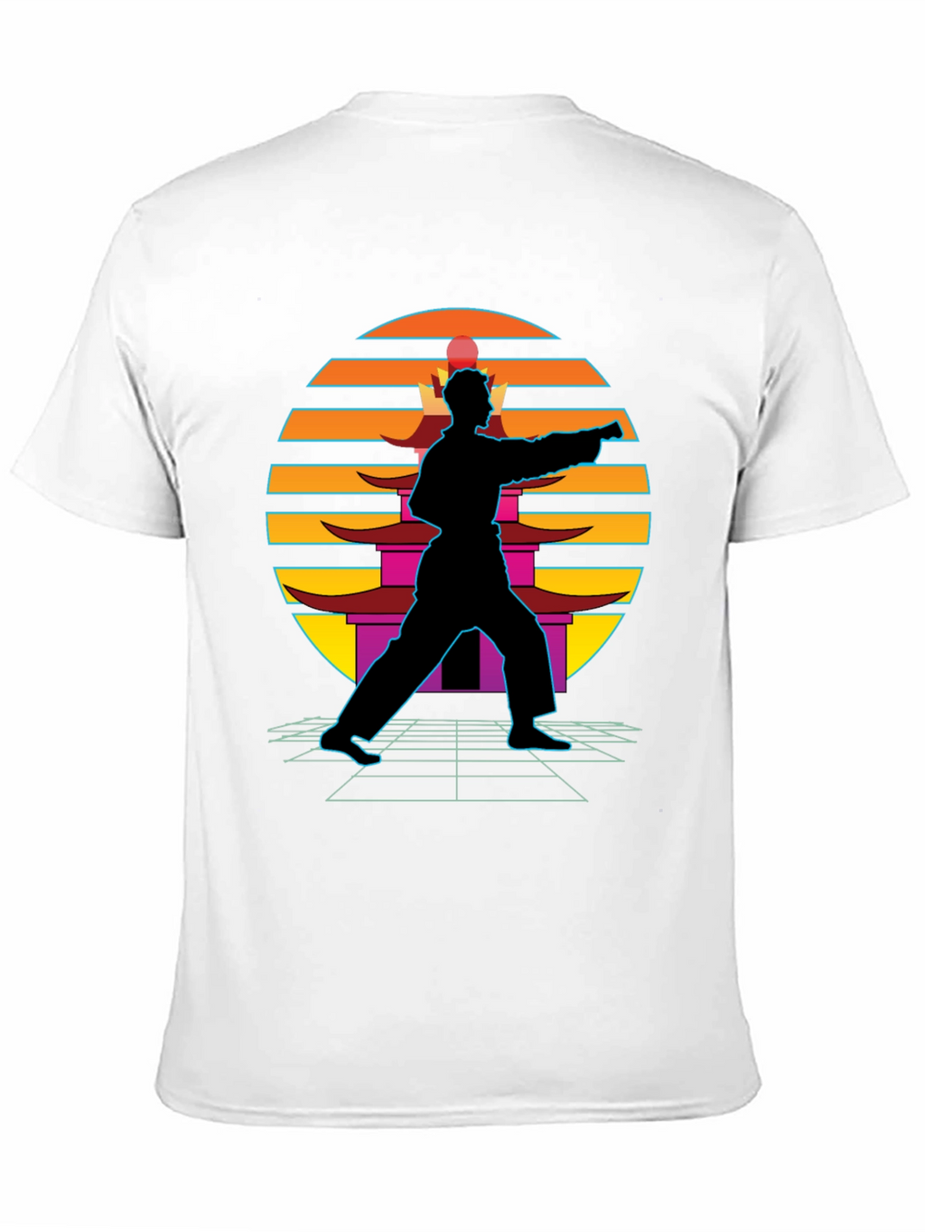 Retro Karate Black T-Shirt