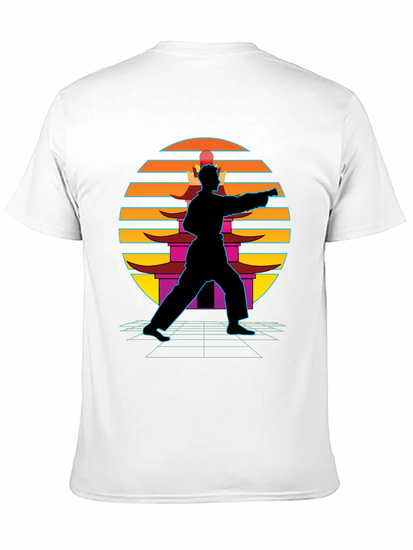 Retro Karate Black T-Shirt
