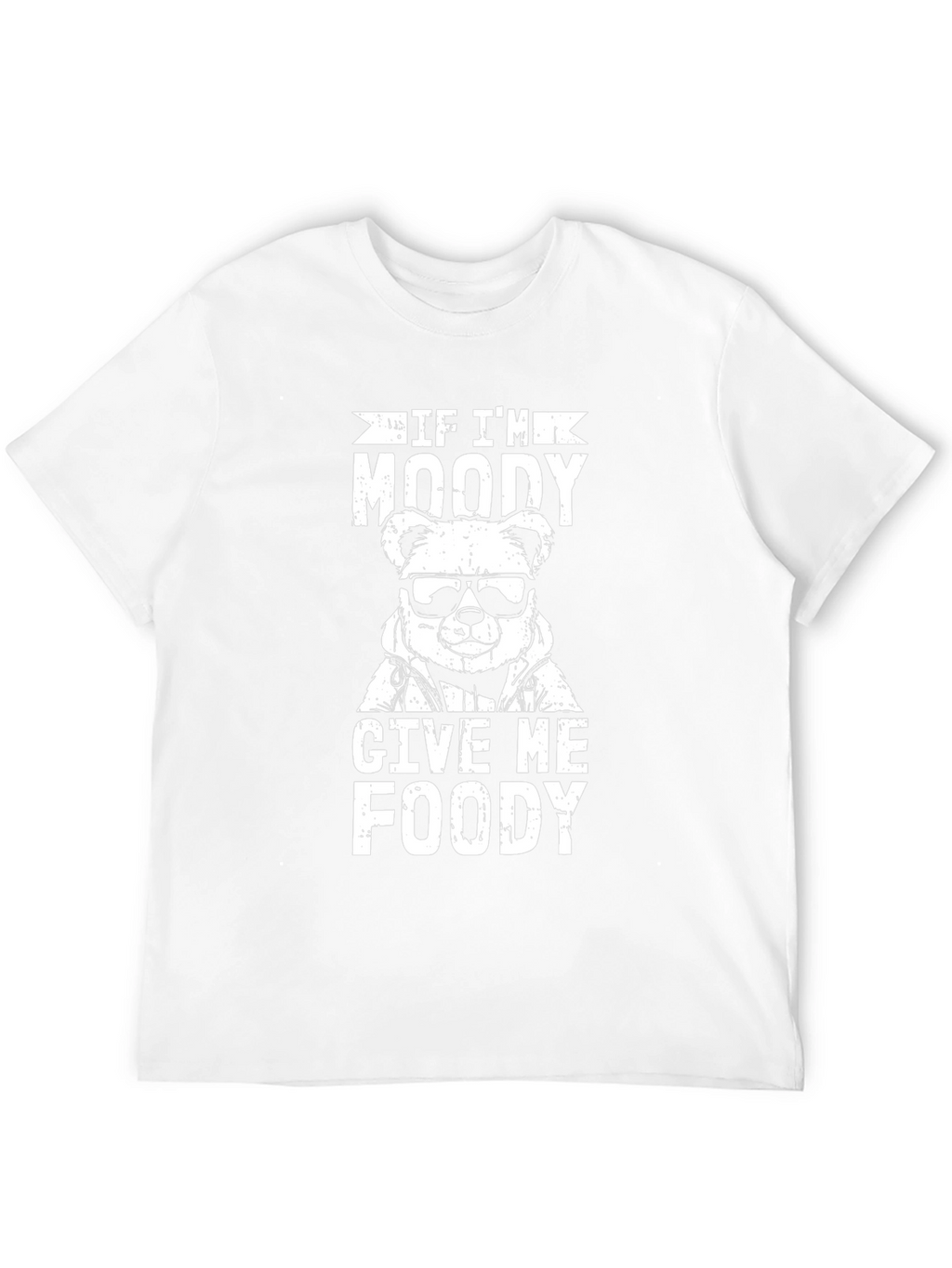 Moody Bear Graphic T-Shirt - Foodie Humor Tee