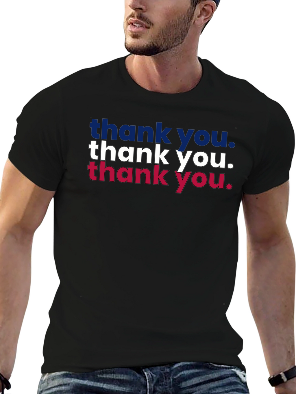 Thank You Patriotic Graphic T-Shirt