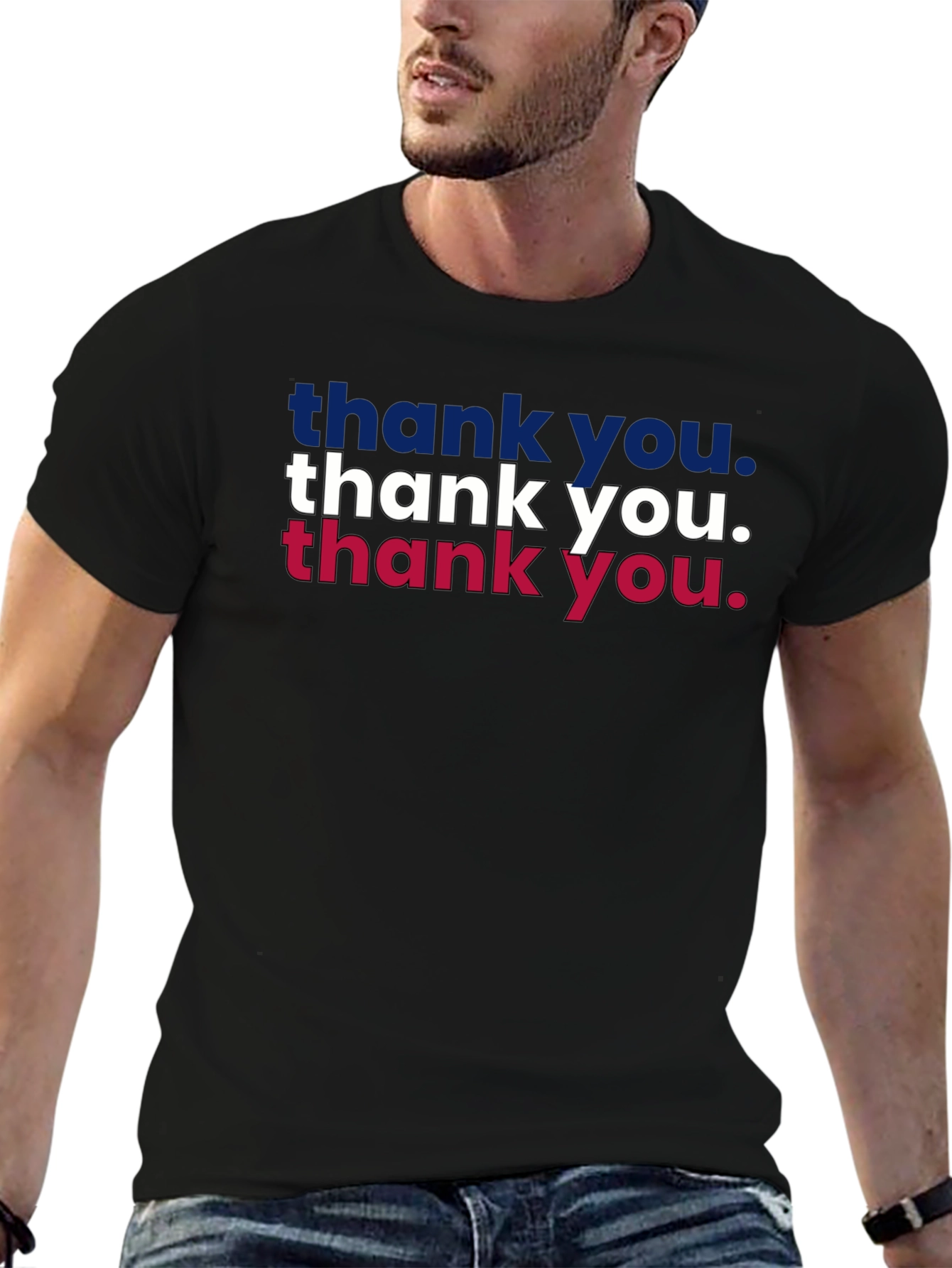 Thank You Patriotic Graphic T-Shirt