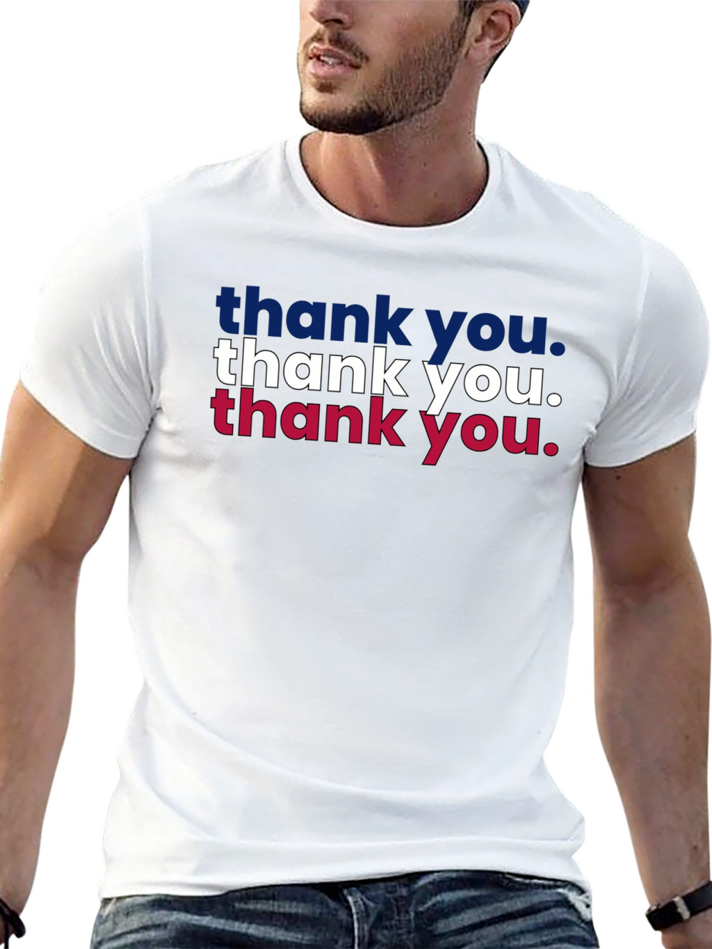 Thank You Patriotic Graphic T-Shirt