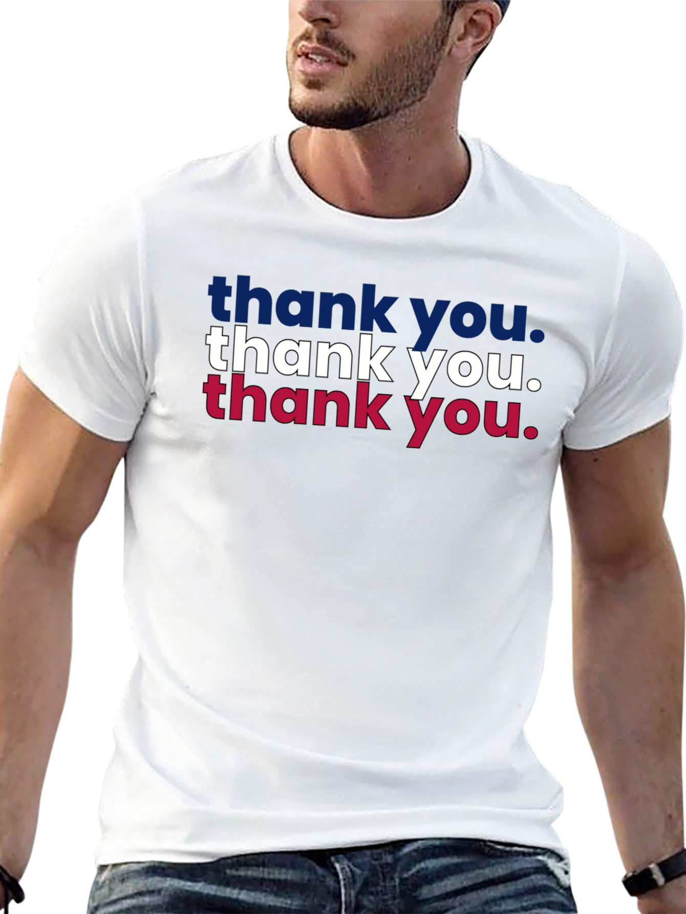 Thank You Patriotic Graphic T-Shirt