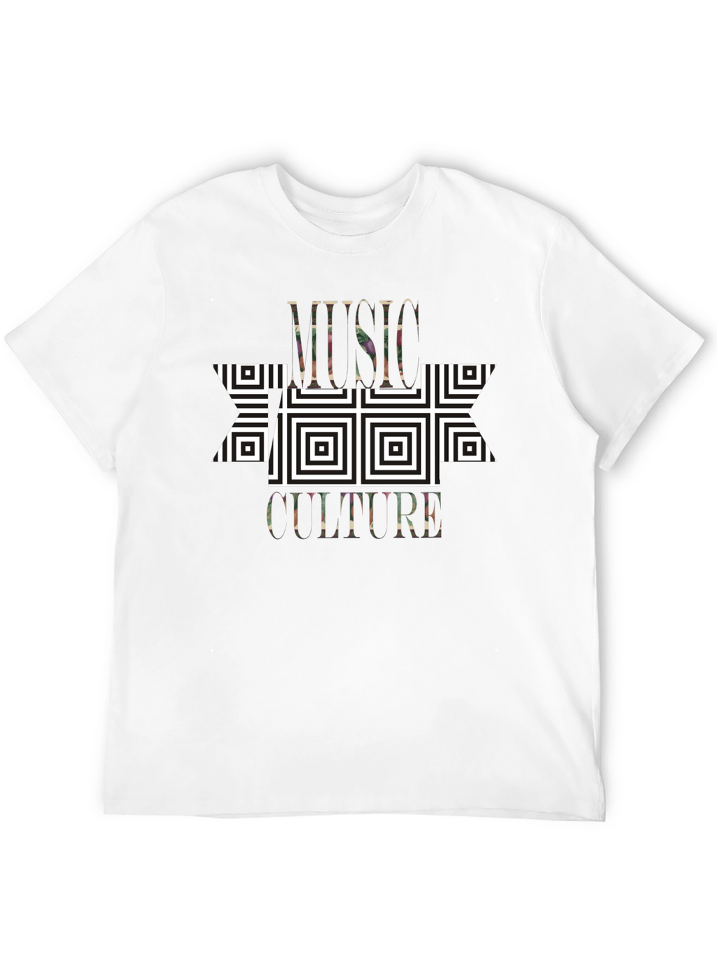 Music Culture Graphic Print Black T-Shirt