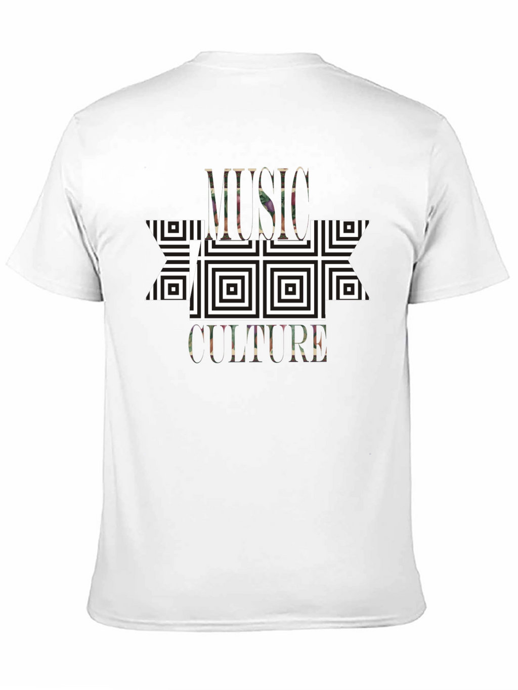Music Culture Graphic Print Black T-Shirt