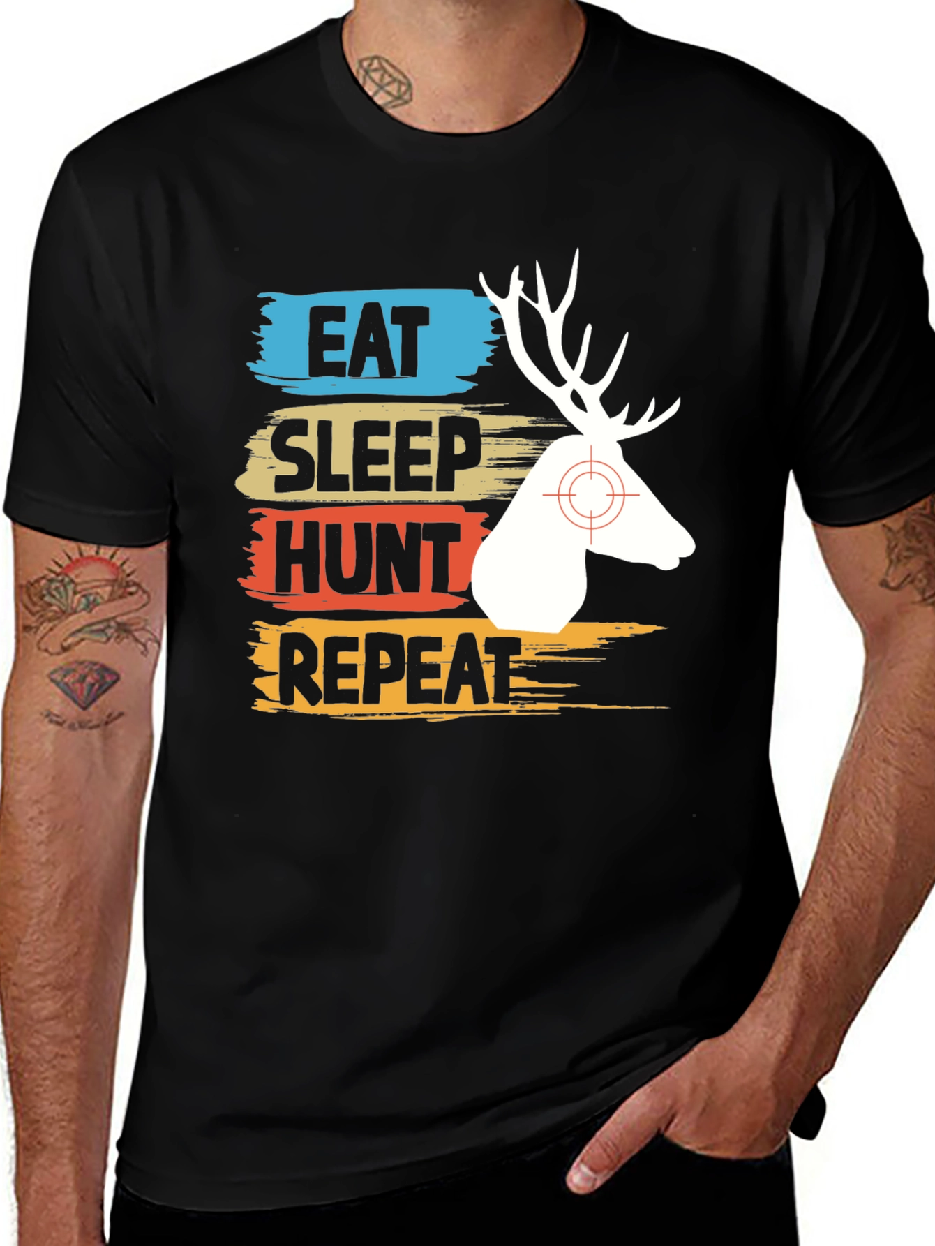 Eat Sleep Hunt Repeat Graphic Tee