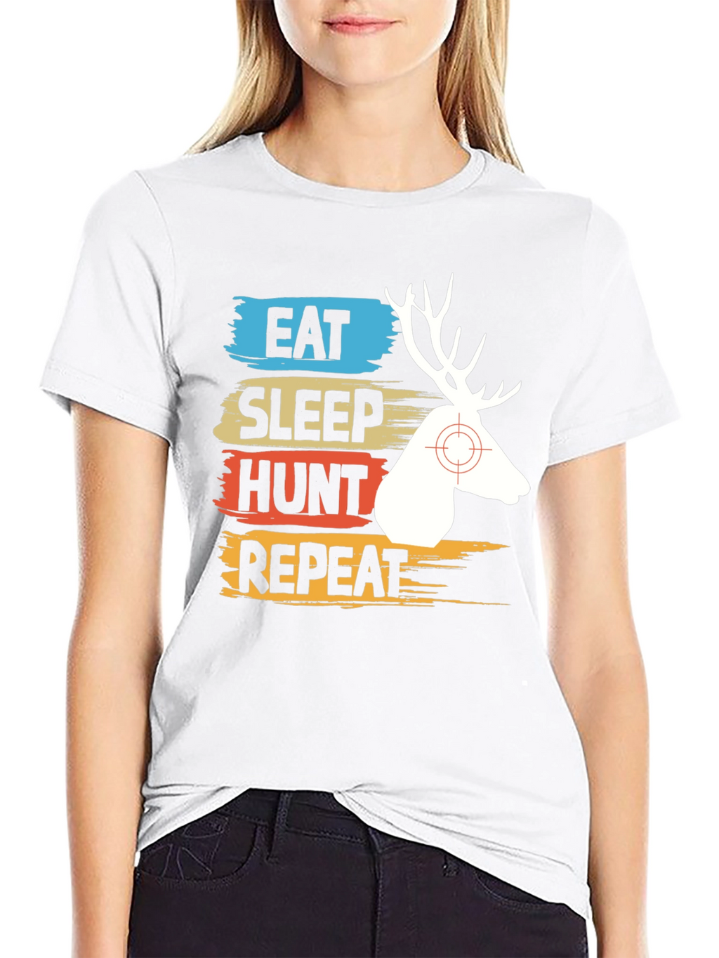 Eat Sleep Hunt Repeat Graphic Tee