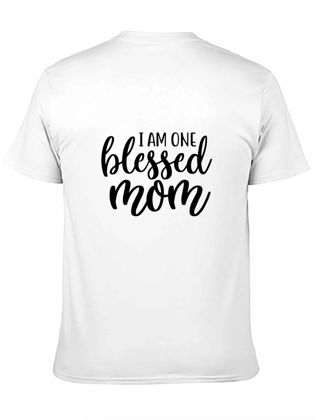Blessed Mom T-Shirt - Black Graphic Tee