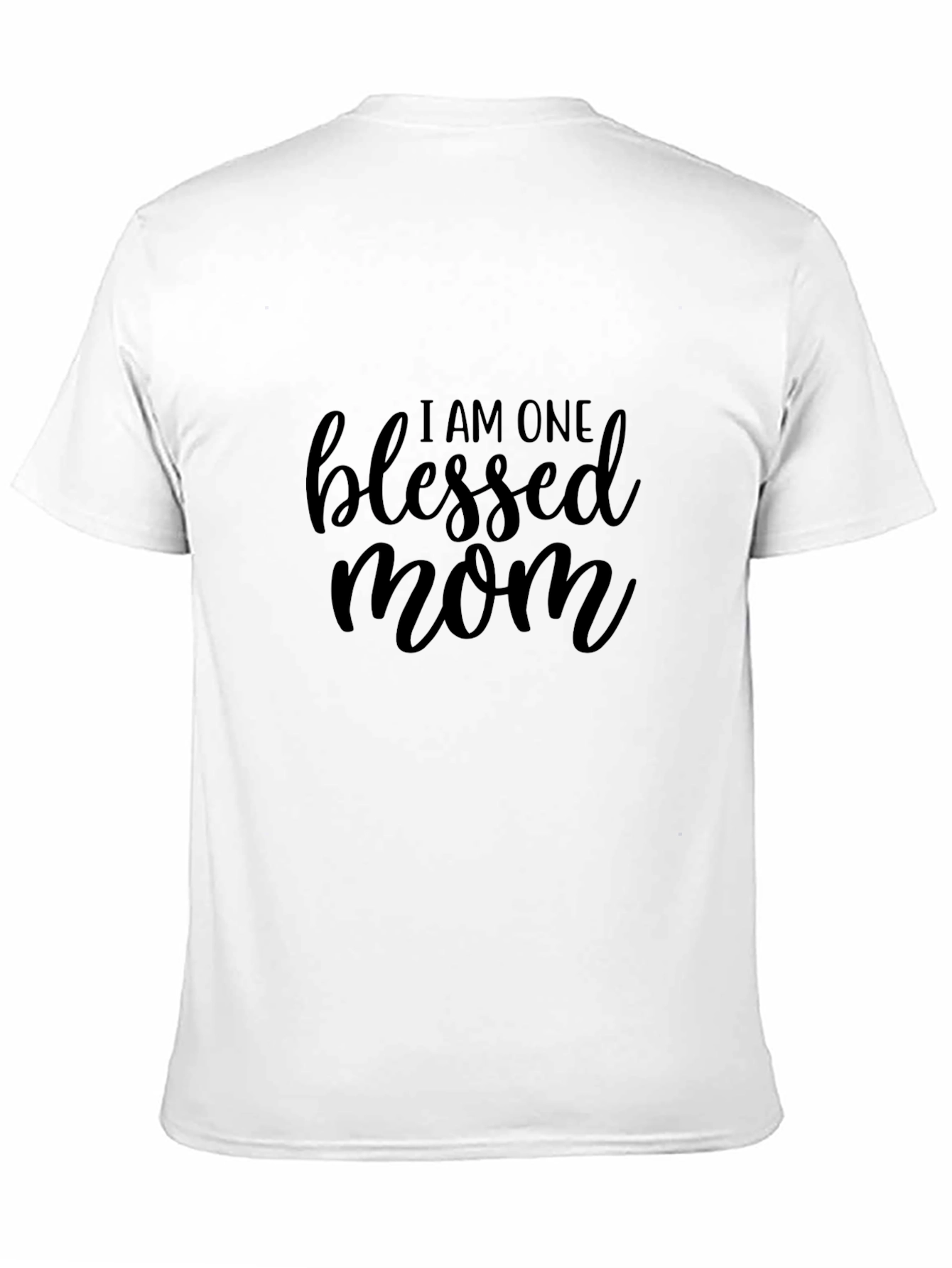 Blessed Mom T-Shirt - Black Graphic Tee