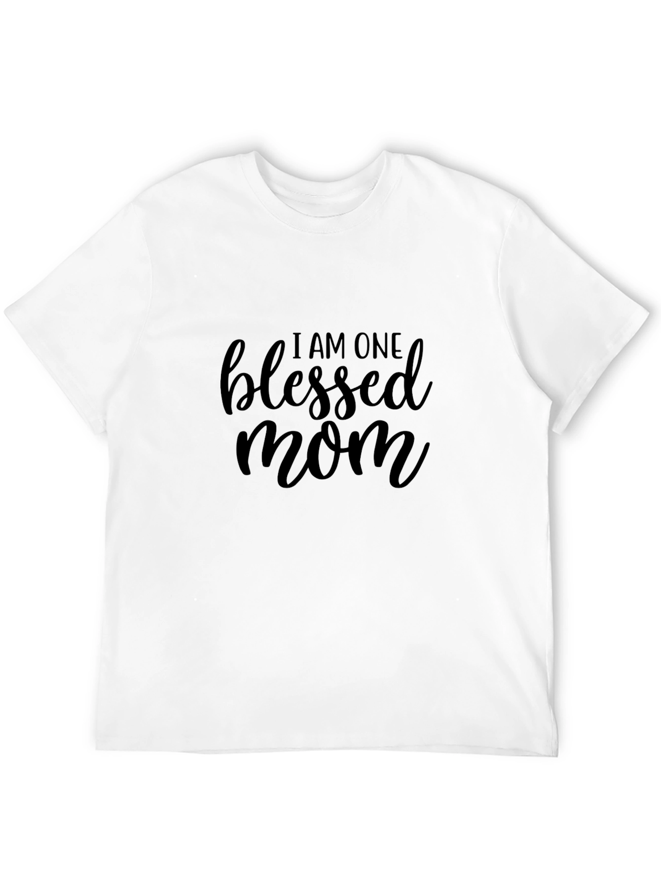 Blessed Mom T-Shirt - Black Graphic Tee
