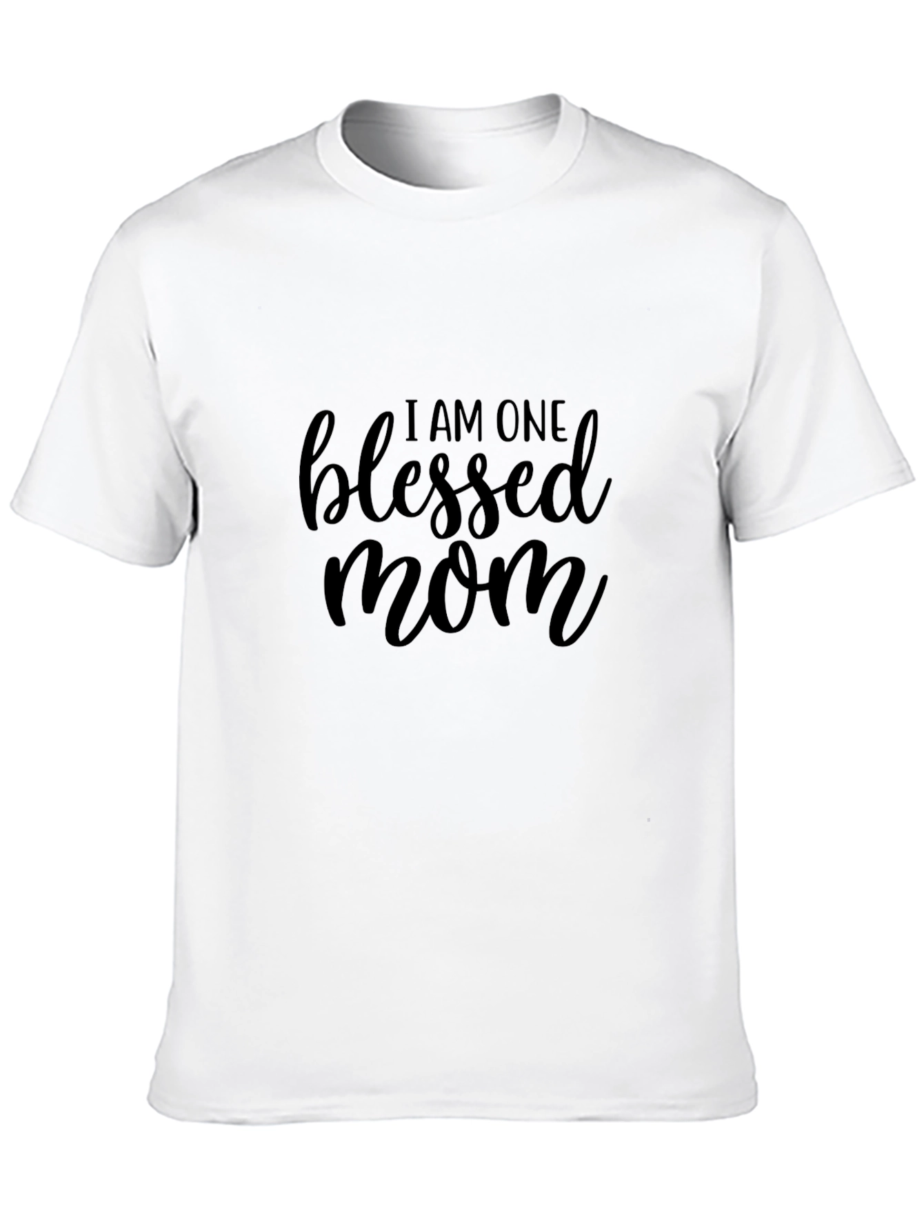 Blessed Mom T-Shirt - Black Graphic Tee