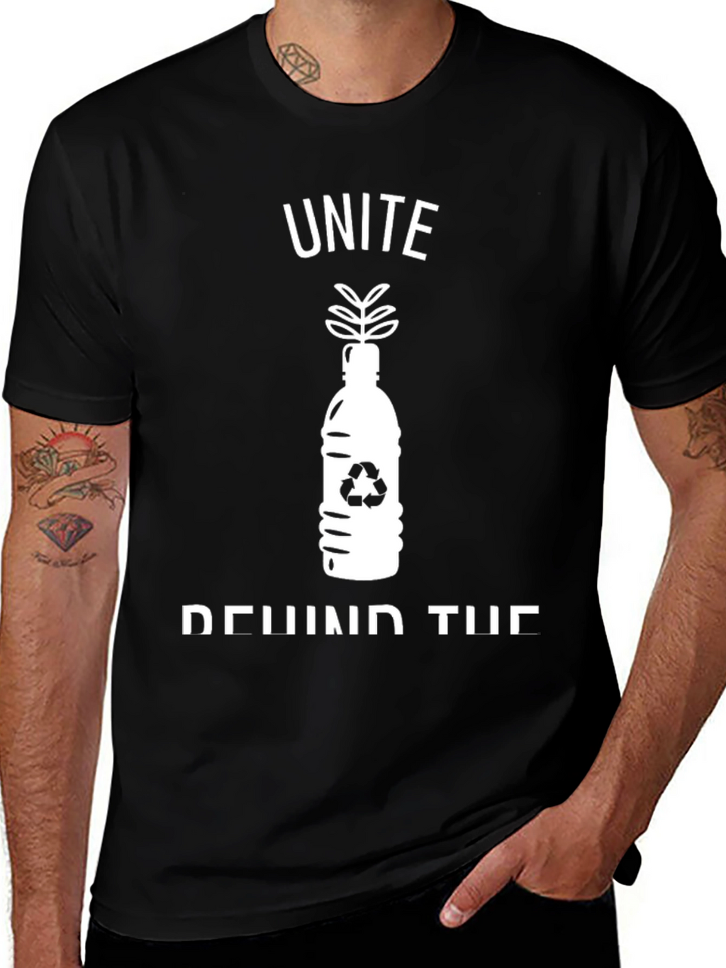 Unite Behind The Cause T-Shirt - Black