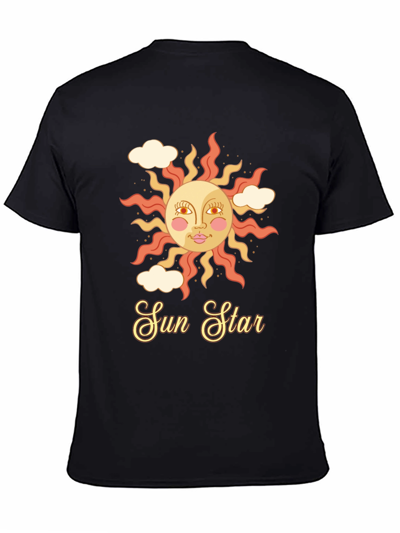 Retro Sun Star Graphic T-Shirt
