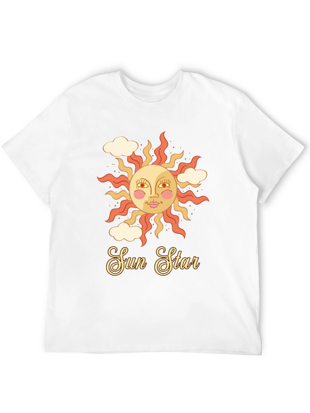 Retro Sun Star Graphic T-Shirt