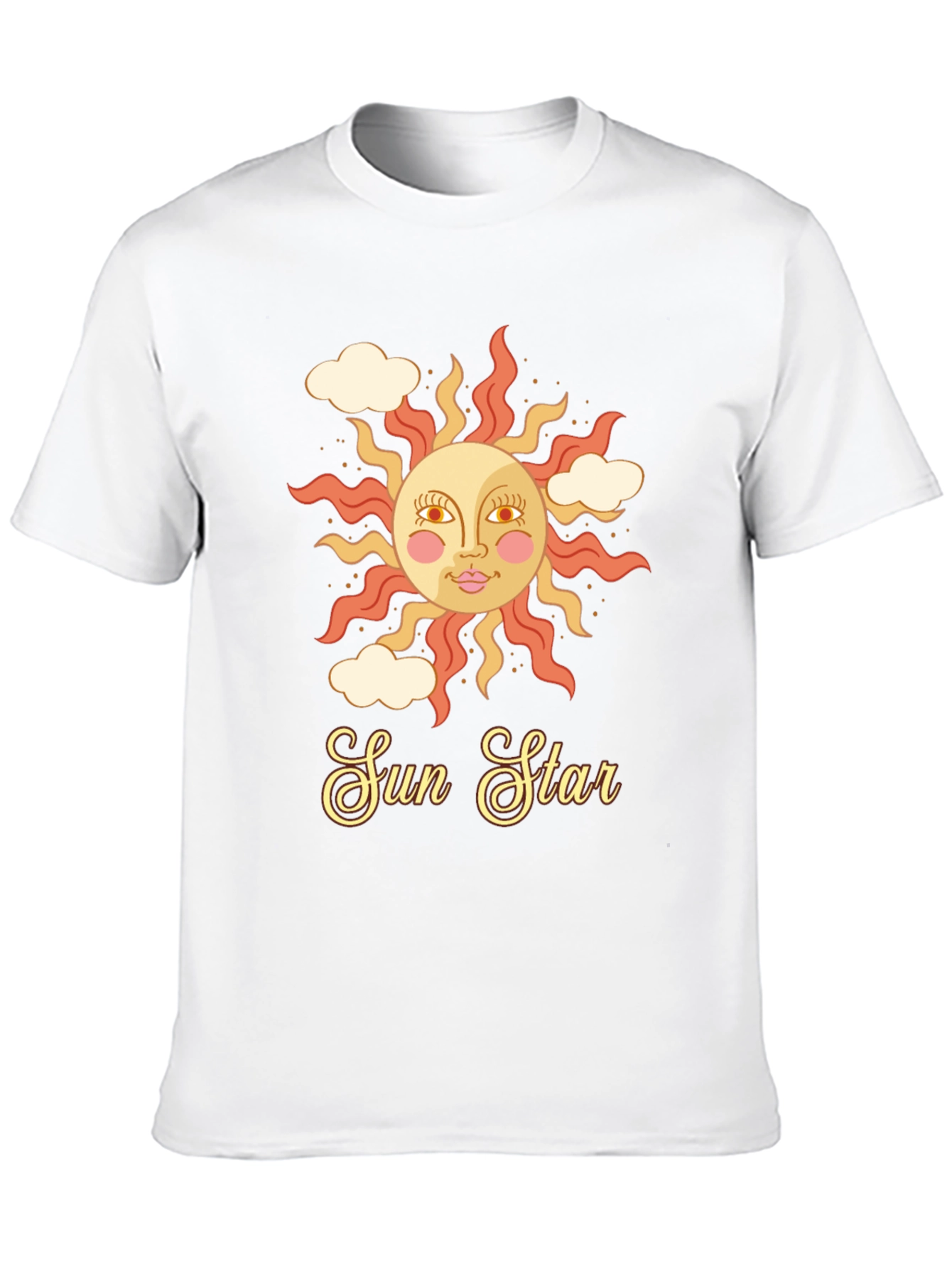 Retro Sun Star Graphic T-Shirt