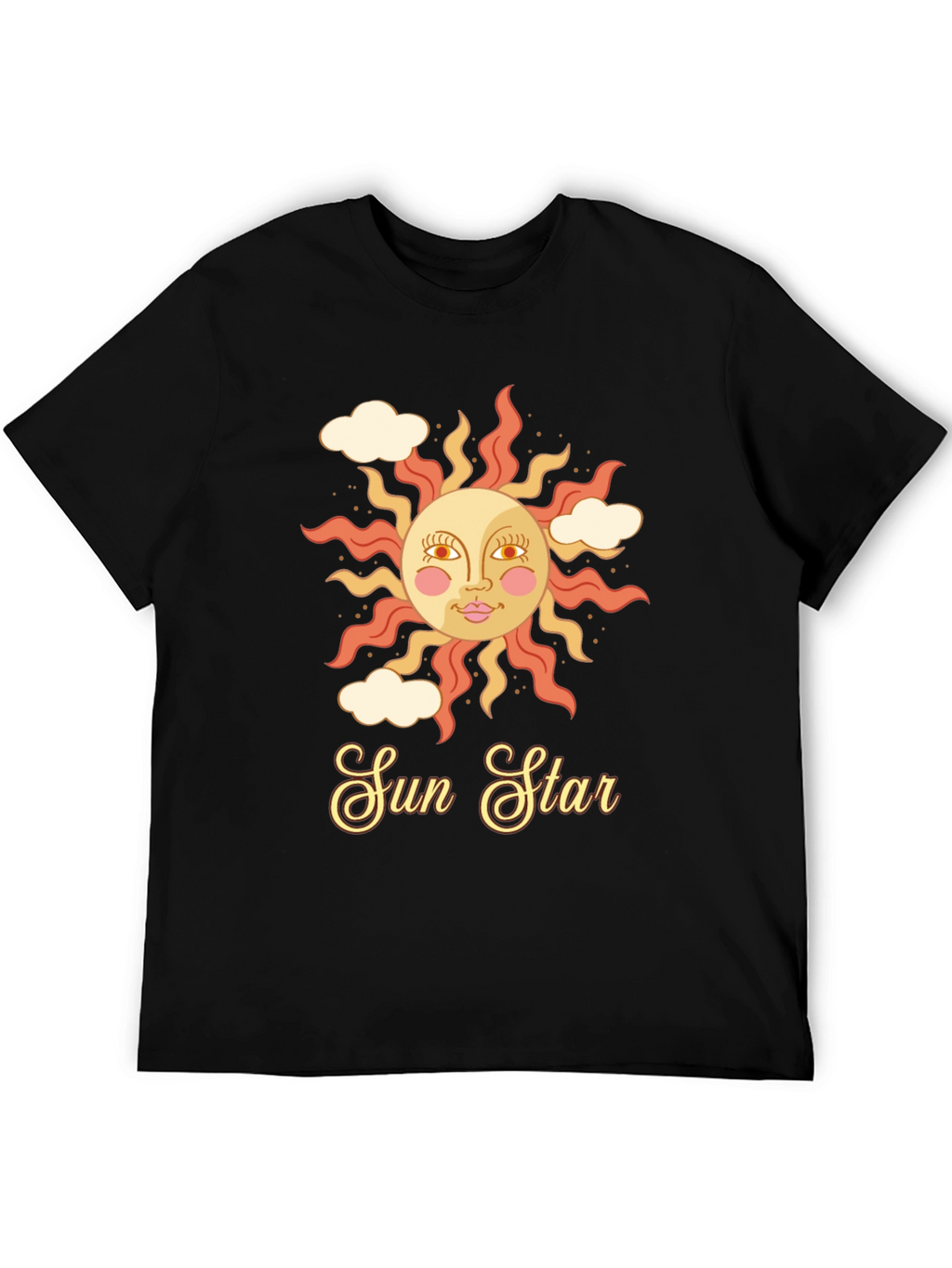 Retro Sun Star Graphic T-Shirt
