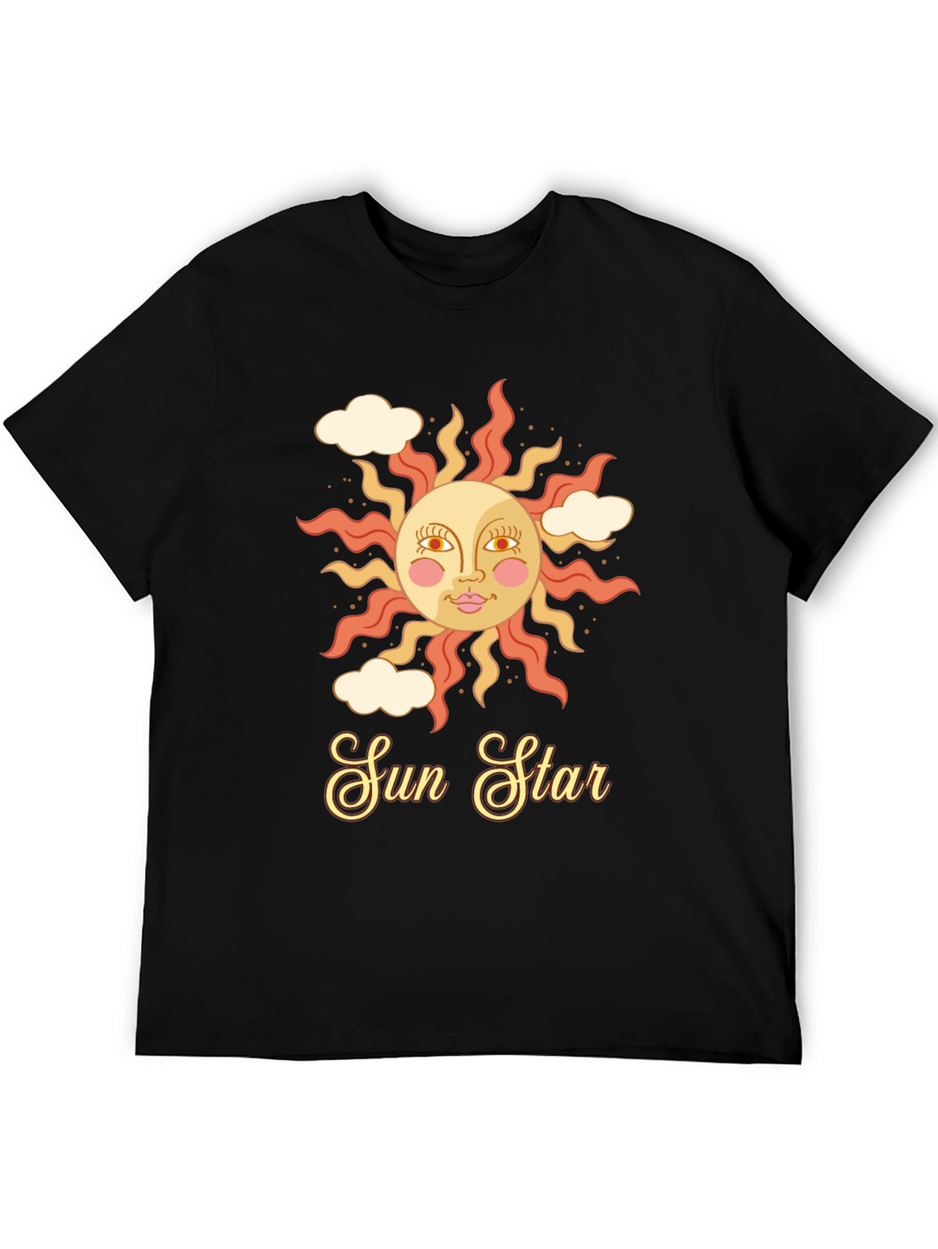 Retro Sun Star Graphic T-Shirt