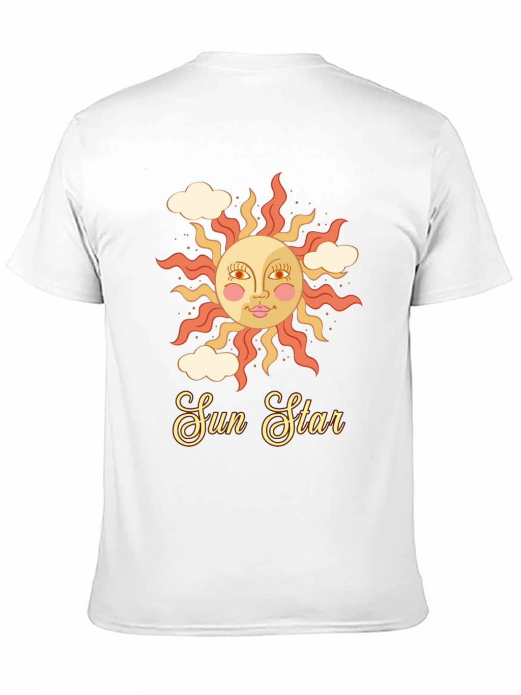 Retro Sun Star Graphic T-Shirt