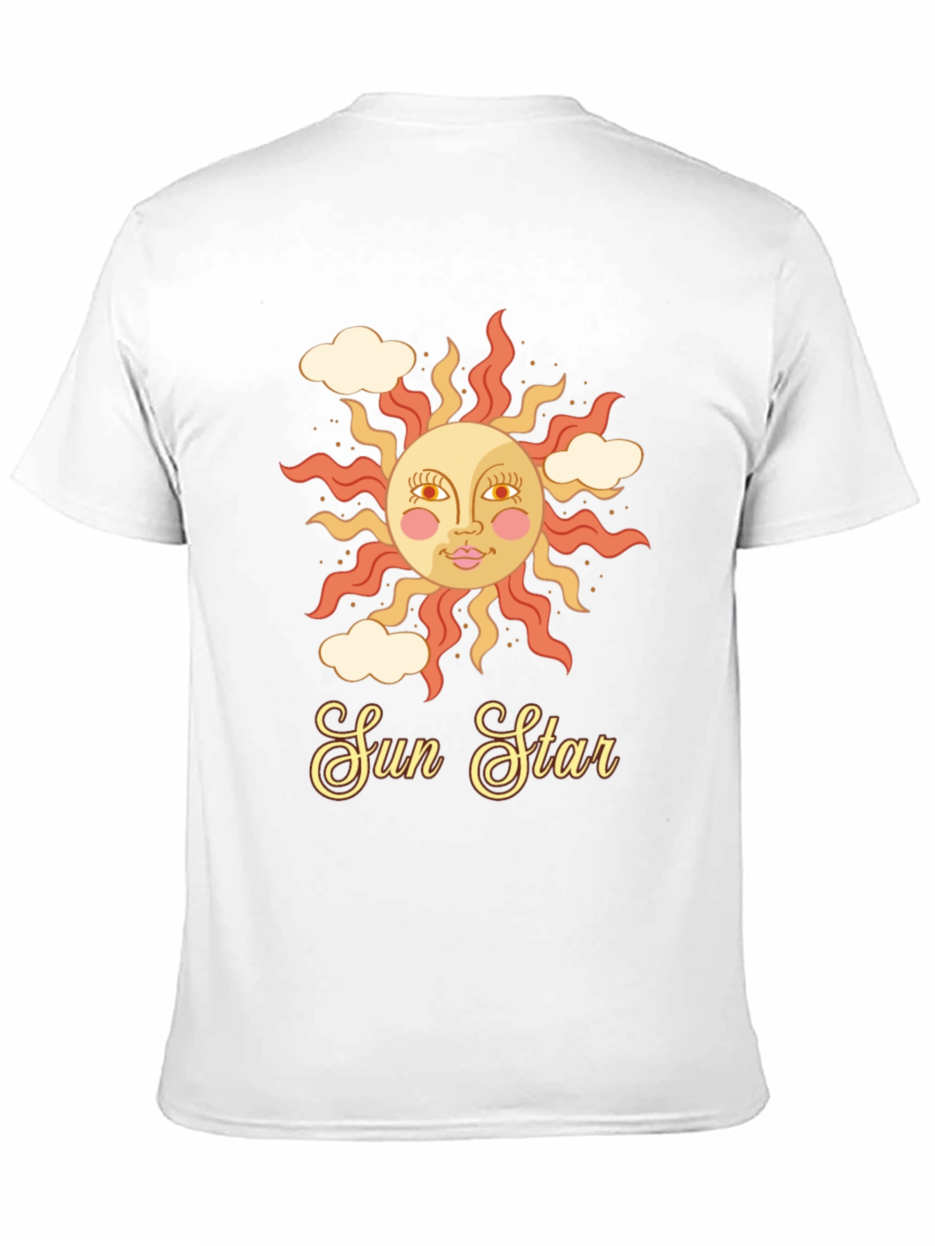 Retro Sun Star Graphic T-Shirt