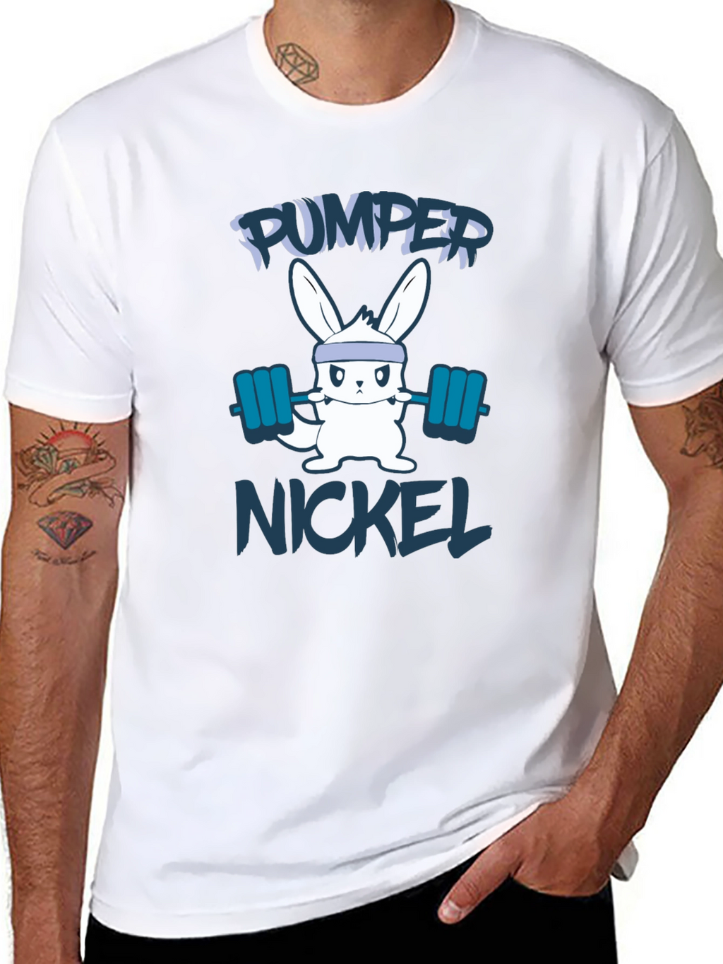 Pumper Nickel Bunny Black T-Shirt