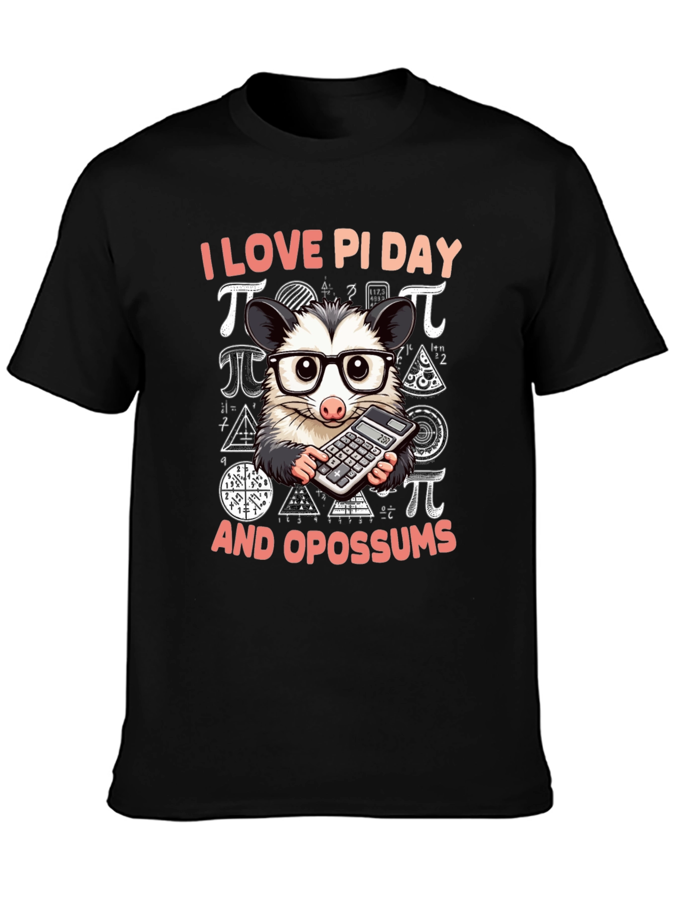 I Love Pi Day Opossum T-Shirt