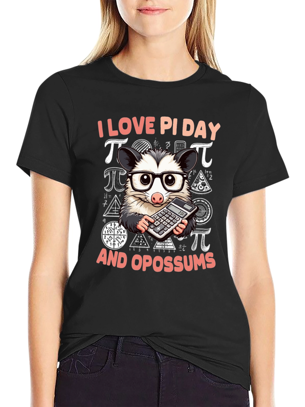 I Love Pi Day Opossum T-Shirt