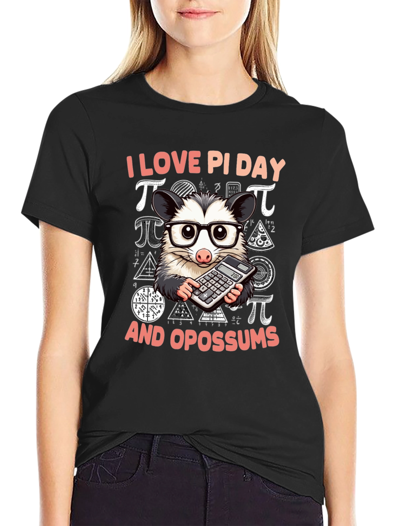 I Love Pi Day Opossum T-Shirt