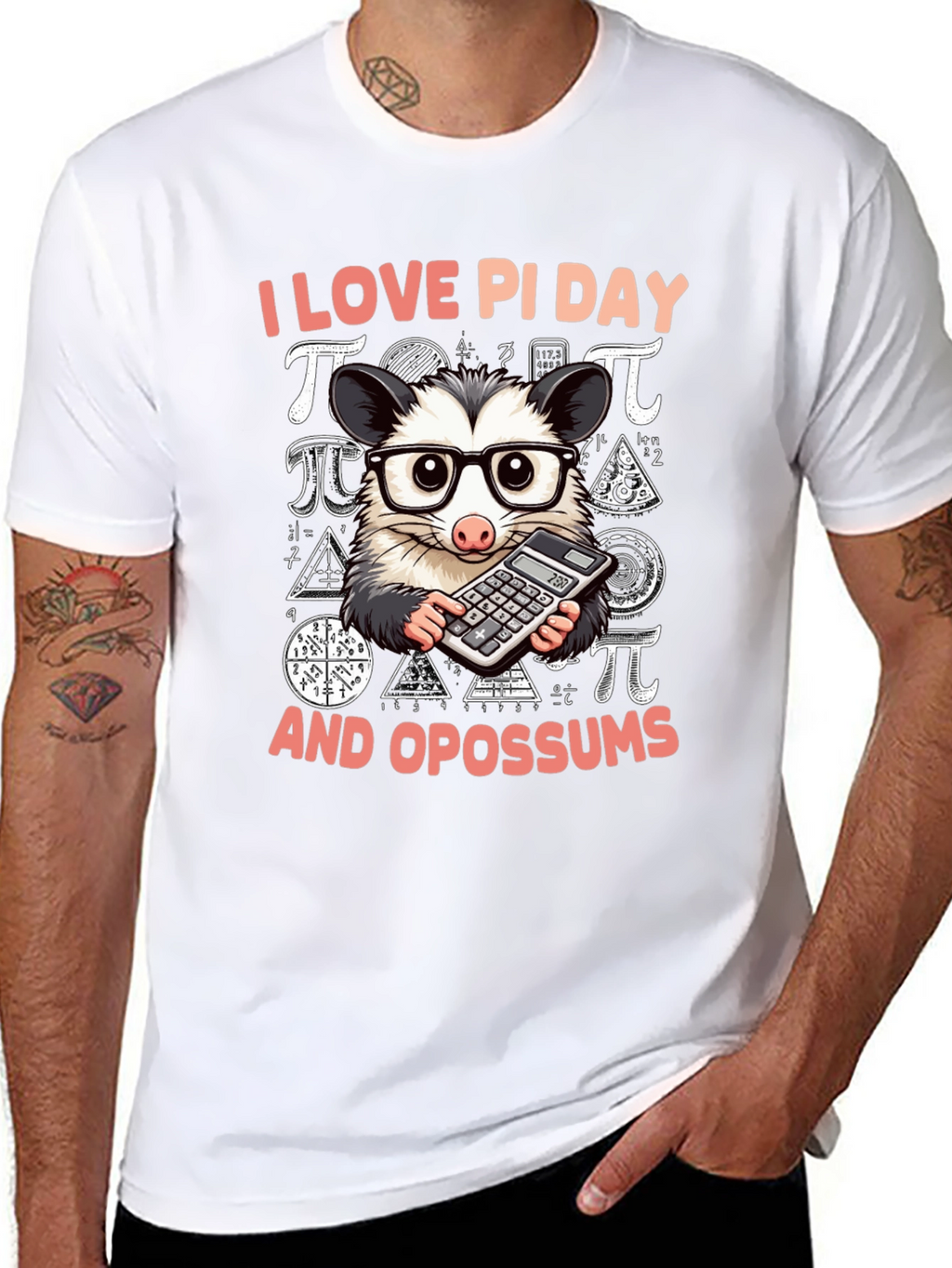 I Love Pi Day Opossum T-Shirt