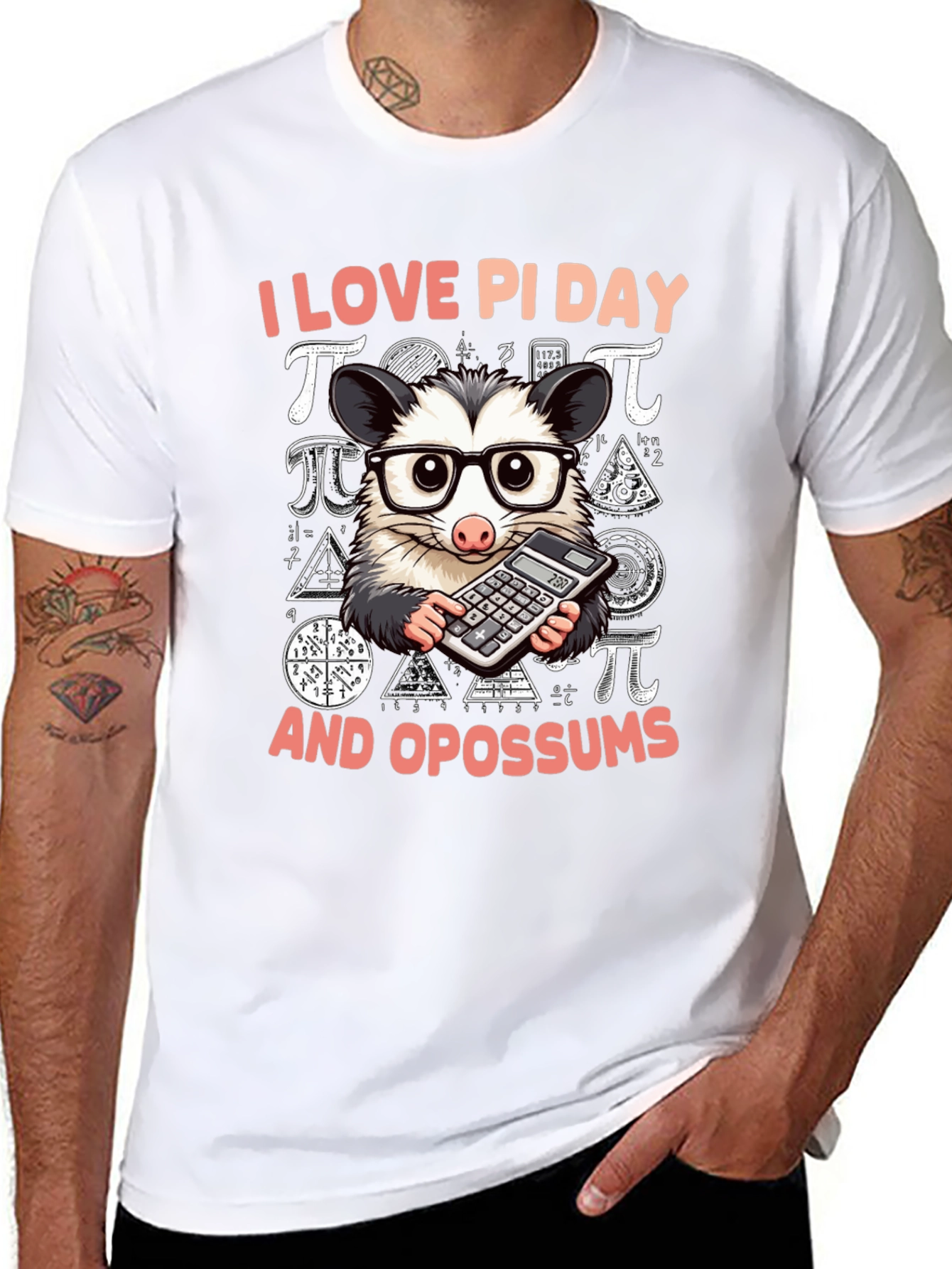 I Love Pi Day Opossum T-Shirt