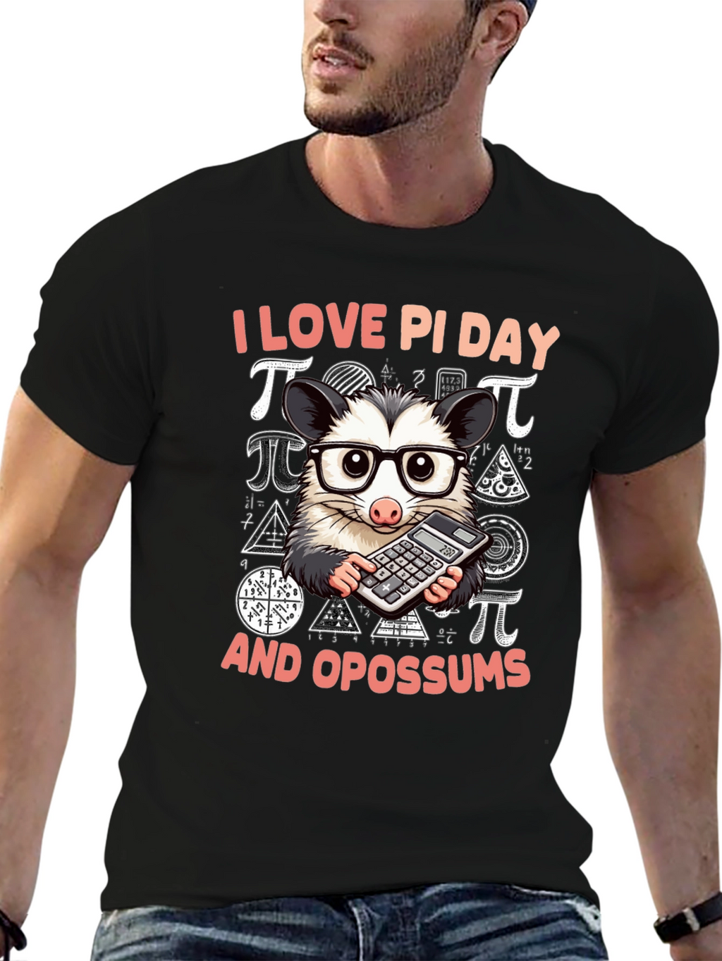 I Love Pi Day Opossum T-Shirt