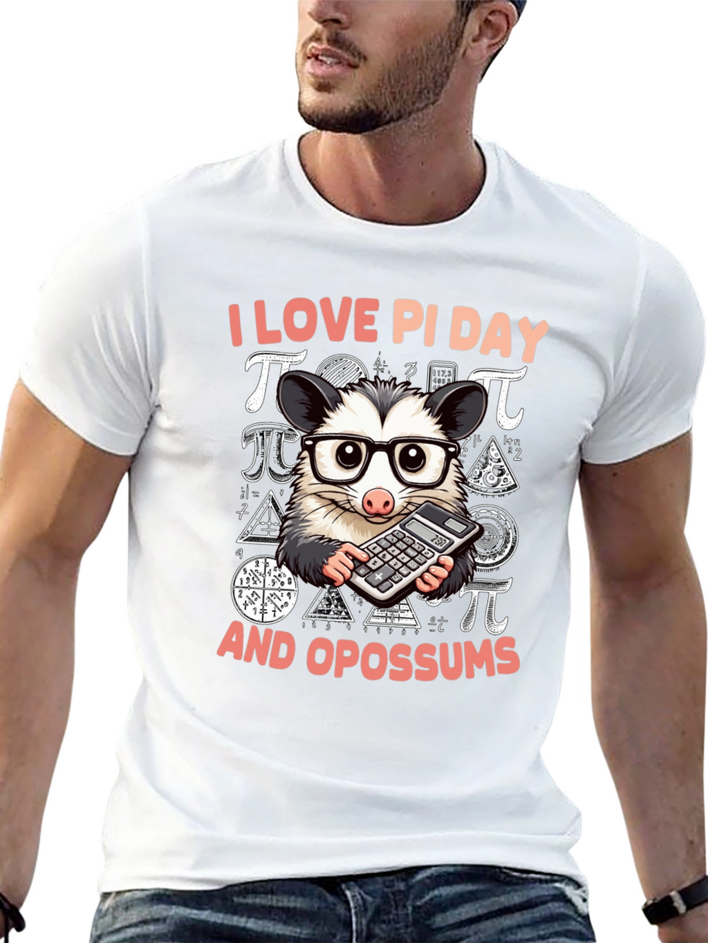 I Love Pi Day Opossum T-Shirt