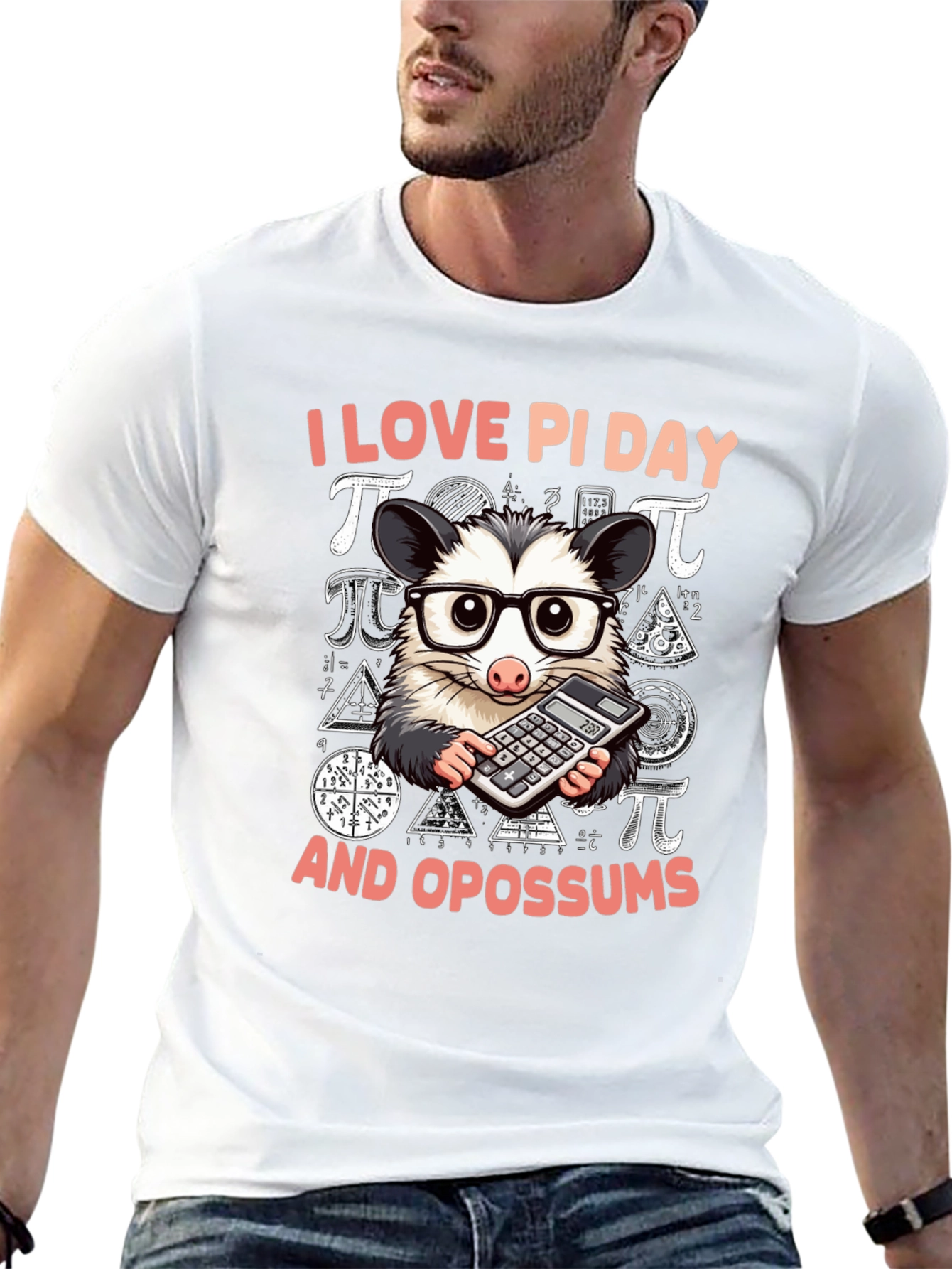I Love Pi Day Opossum T-Shirt