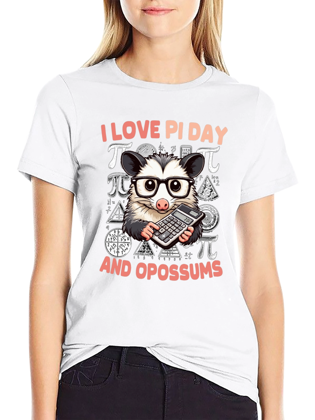 I Love Pi Day Opossum T-Shirt