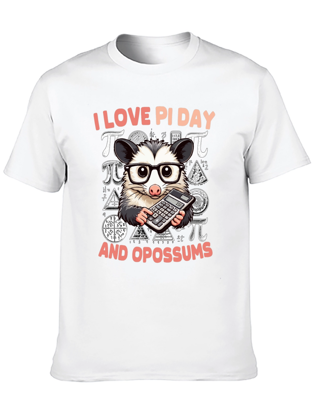 I Love Pi Day Opossum T-Shirt