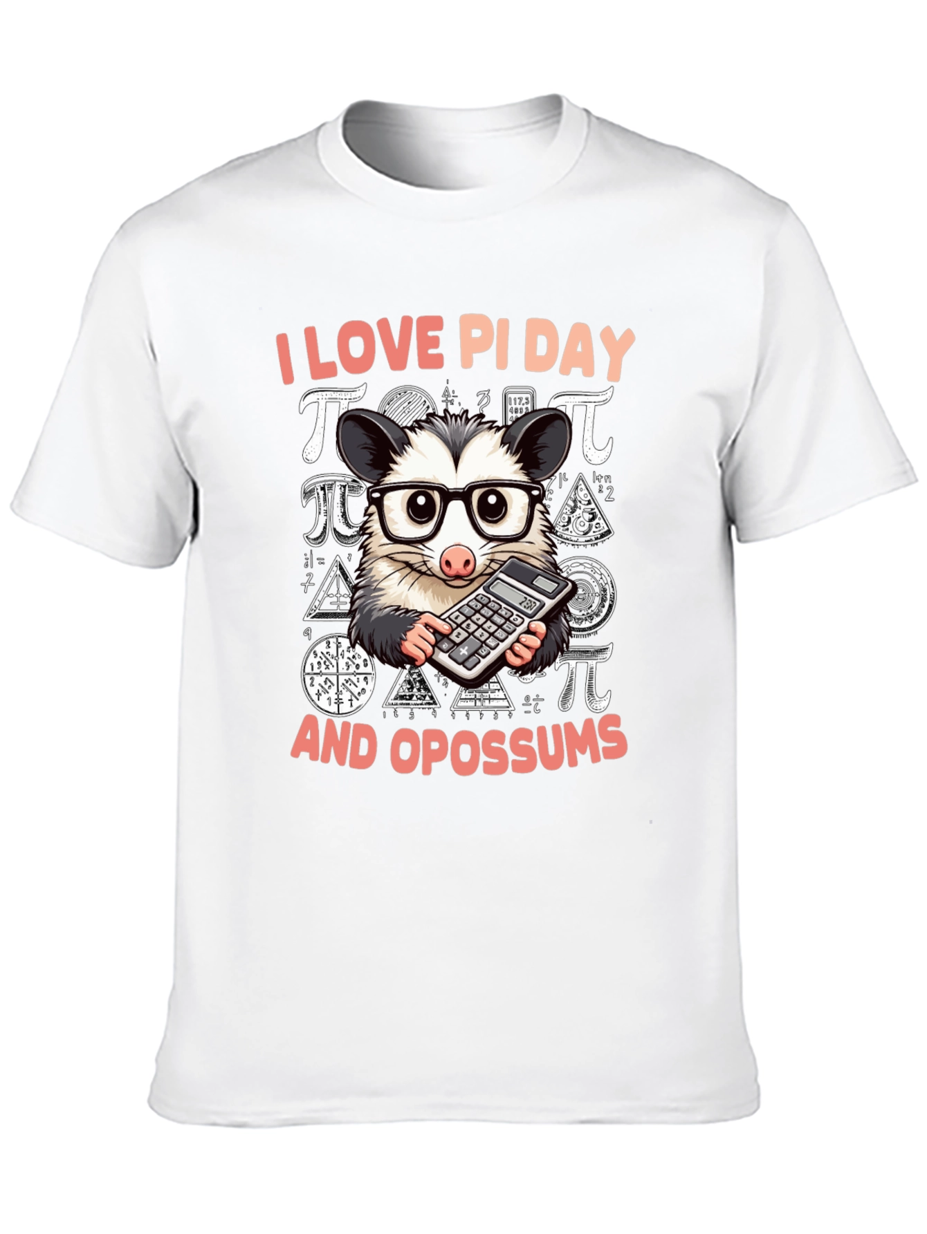 I Love Pi Day Opossum T-Shirt