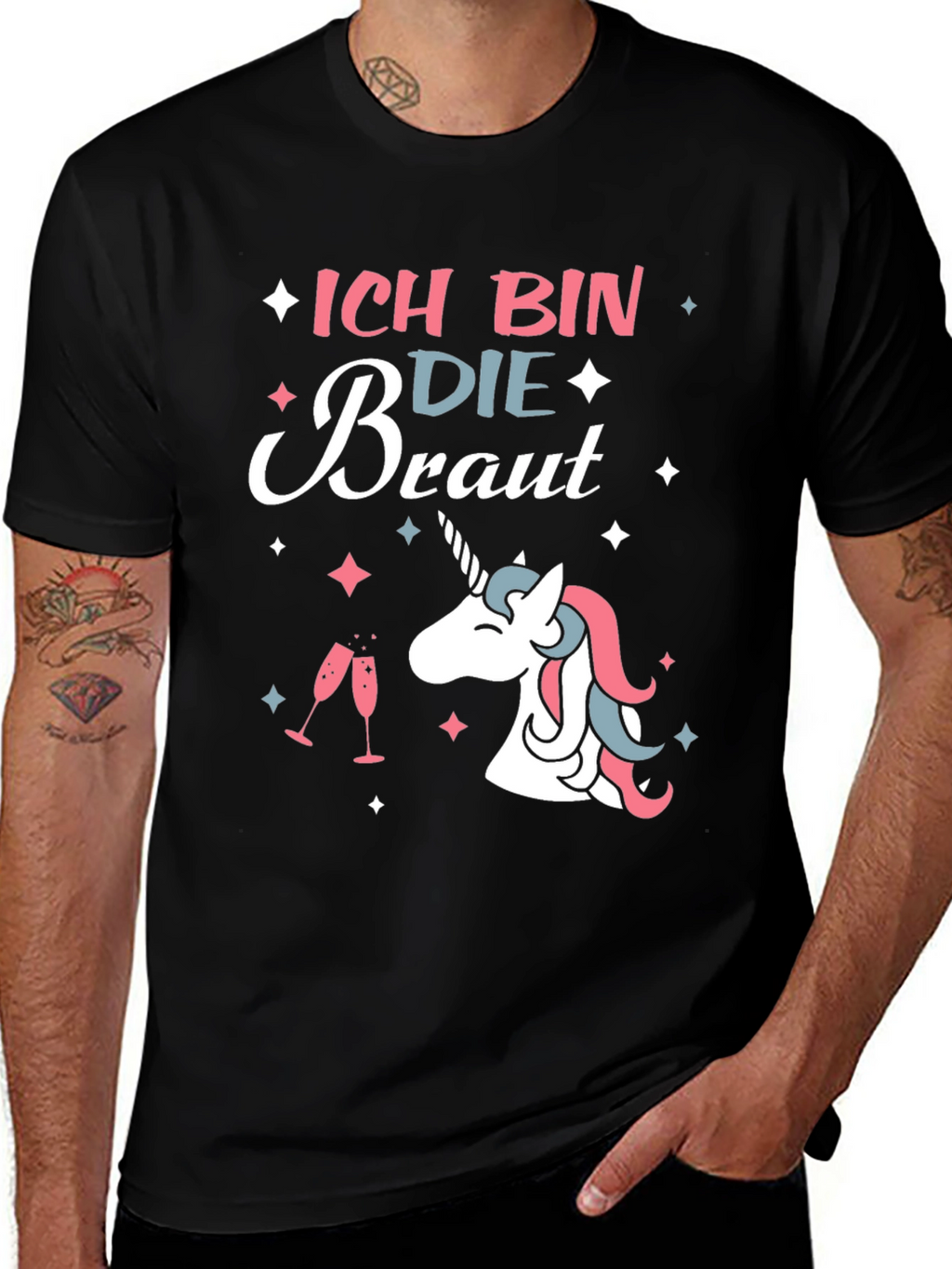 Ich Bin Die Braut Unicorn T-Shirt