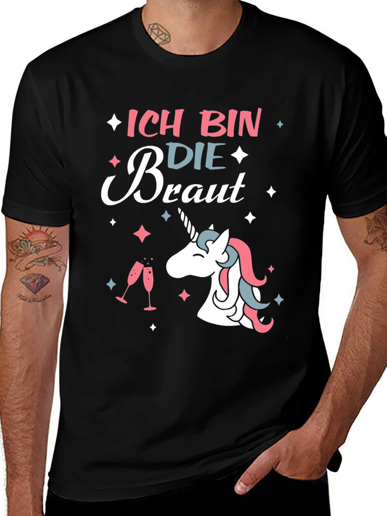 Ich Bin Die Braut Unicorn T-Shirt