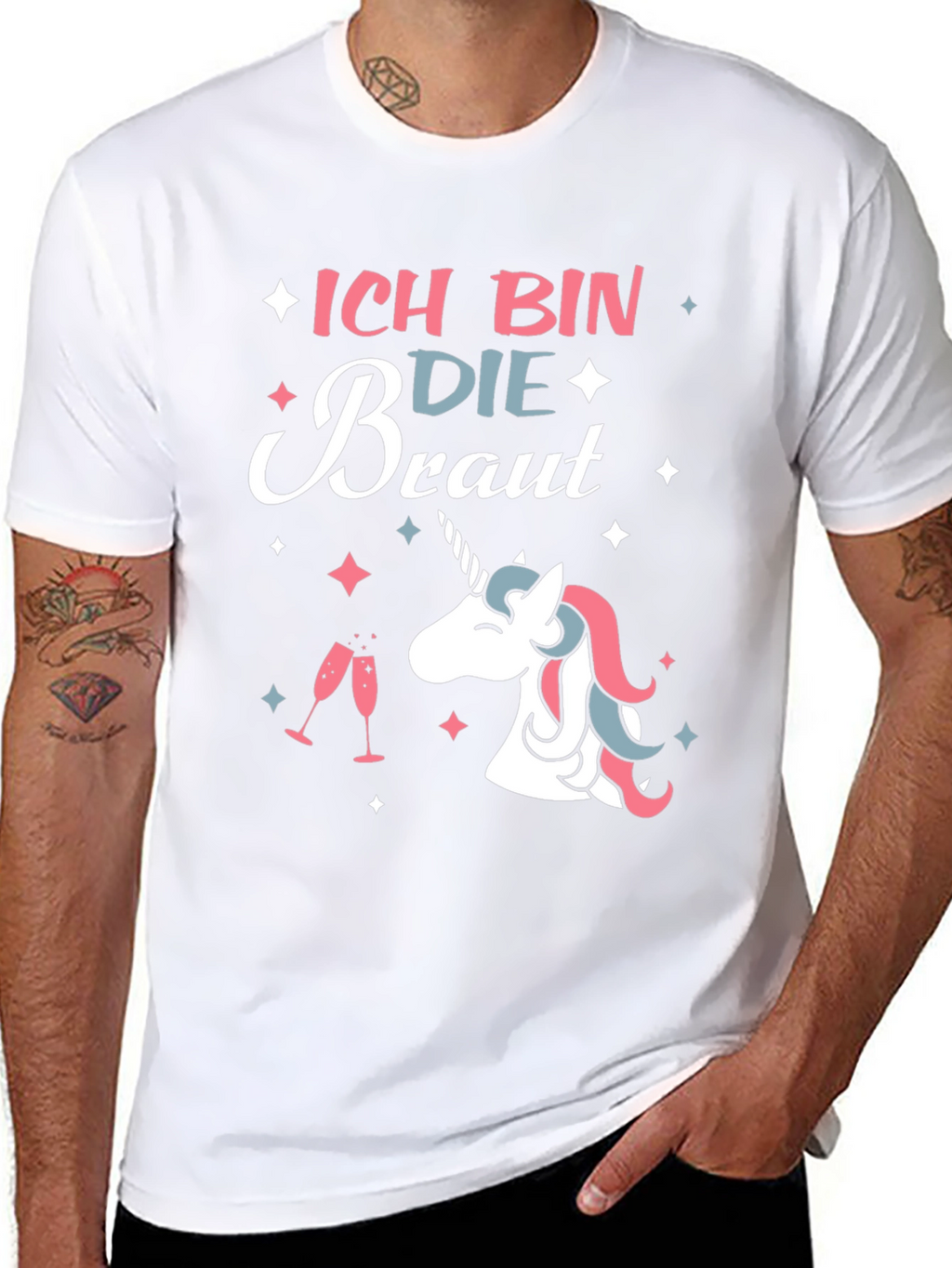 Ich Bin Die Braut Unicorn T-Shirt