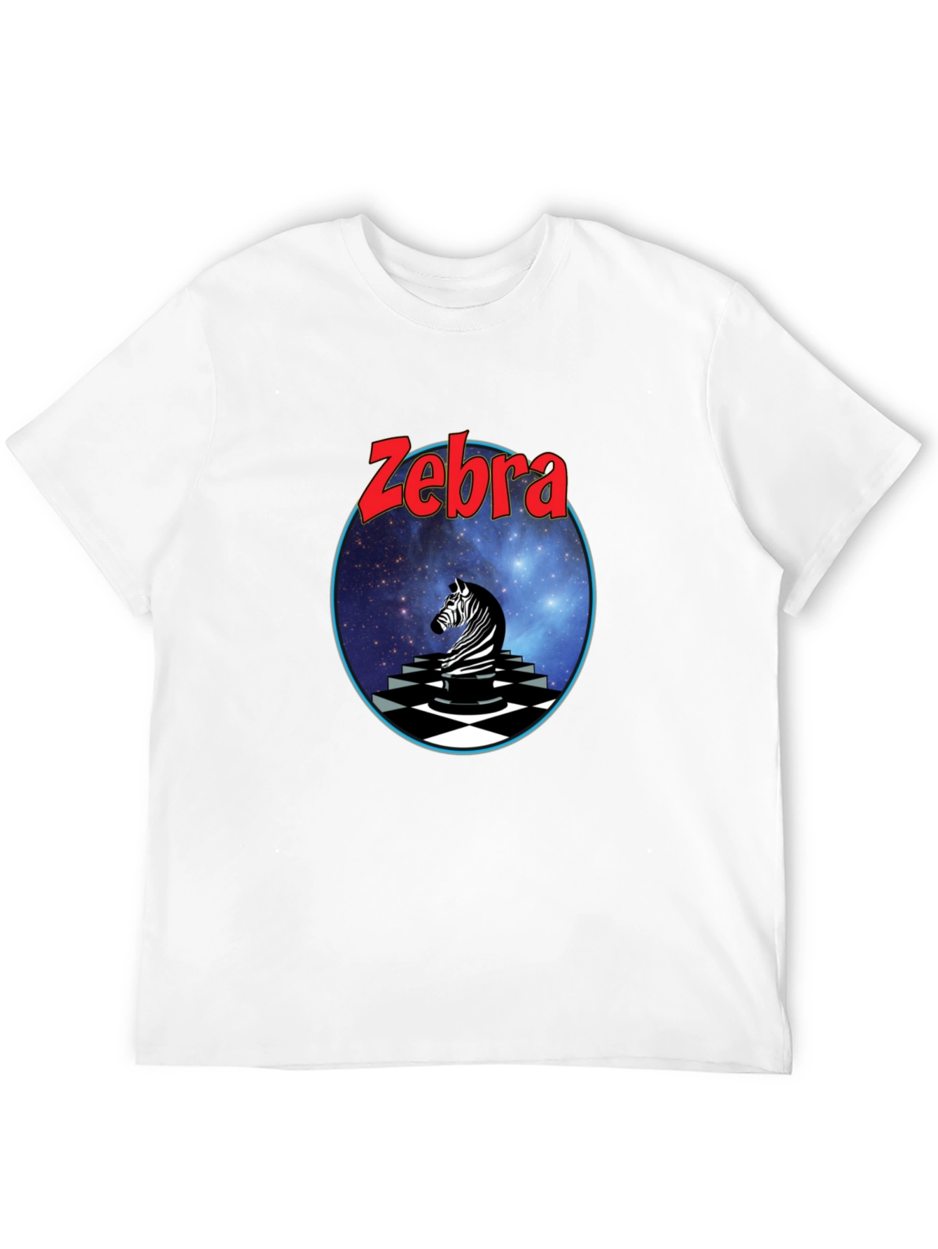 Zebra Graphic Tee - Black Cotton Blend