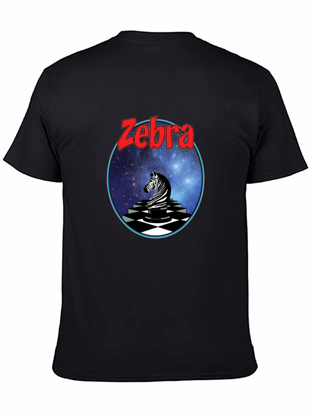 Zebra Graphic Tee - Black Cotton Blend