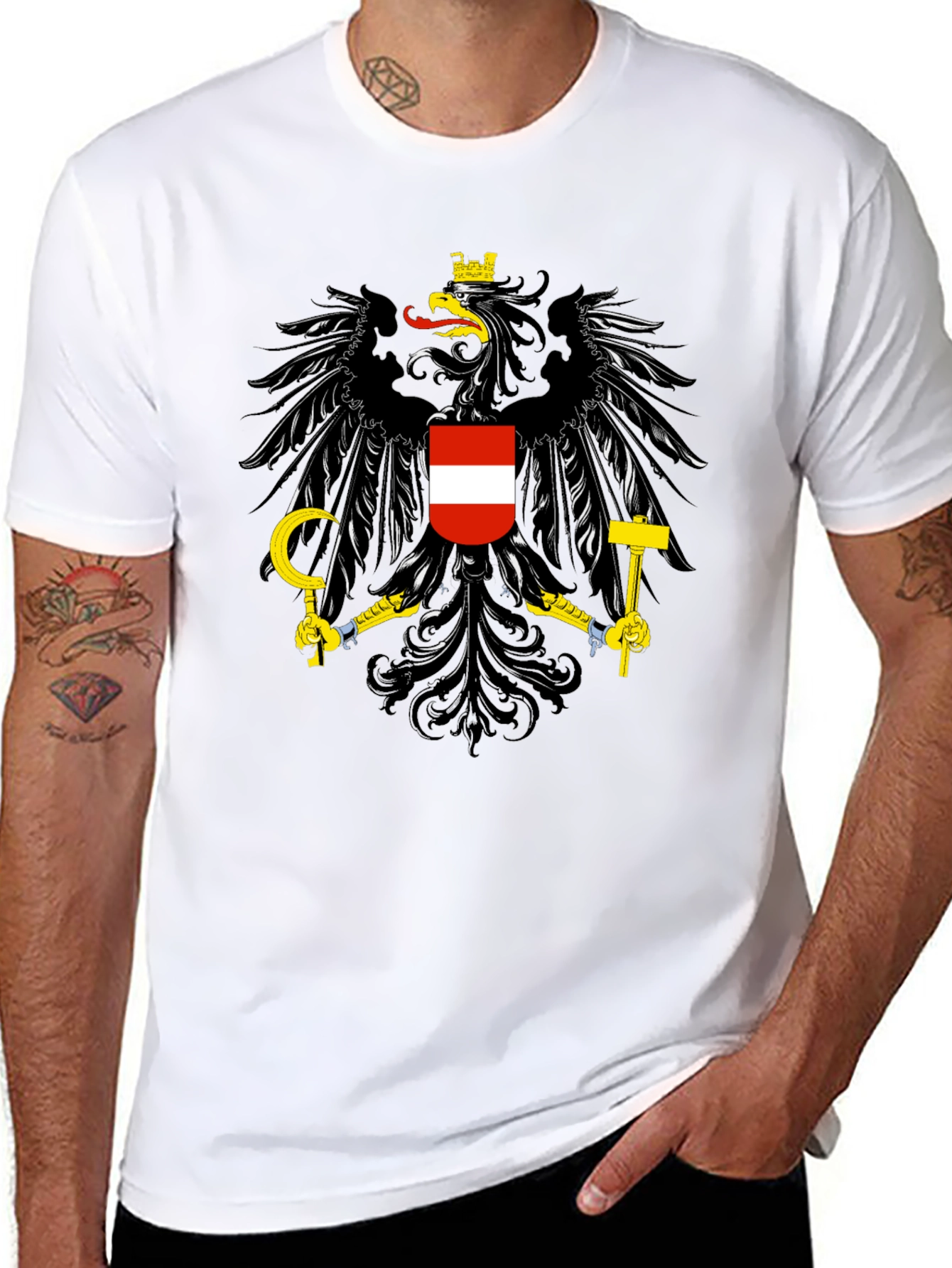 Austrian Coat of Arms Black T-Shirt