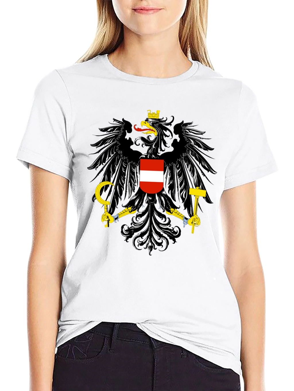 Austrian Coat of Arms Black T-Shirt