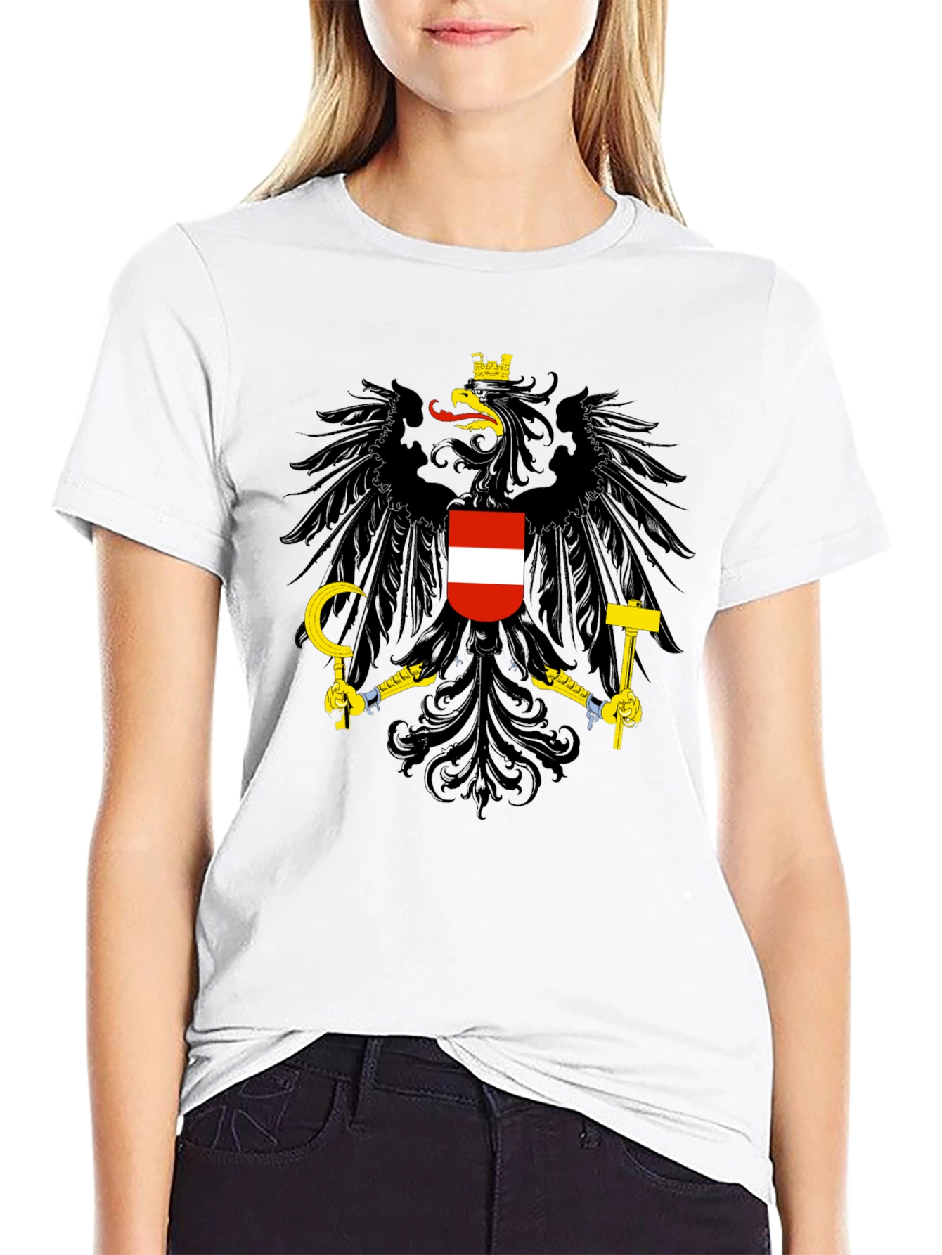 Austrian Coat of Arms Black T-Shirt