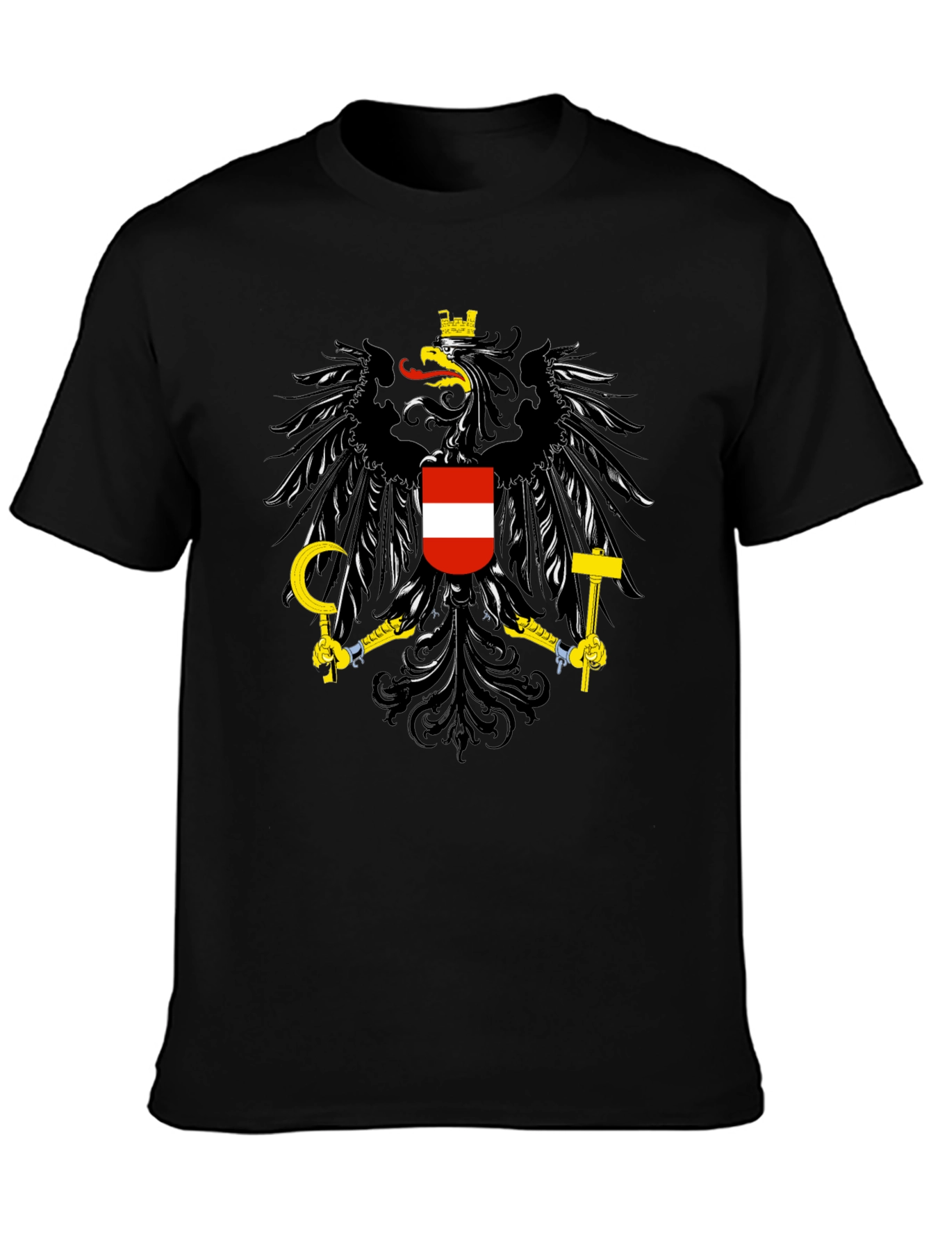 Austrian Coat of Arms Black T-Shirt