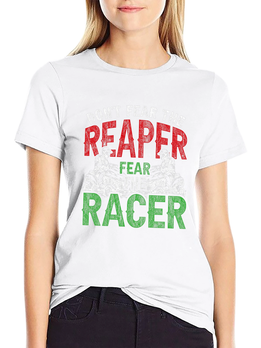 Dont Fear The Reaper Racer Graphic T-Shirt