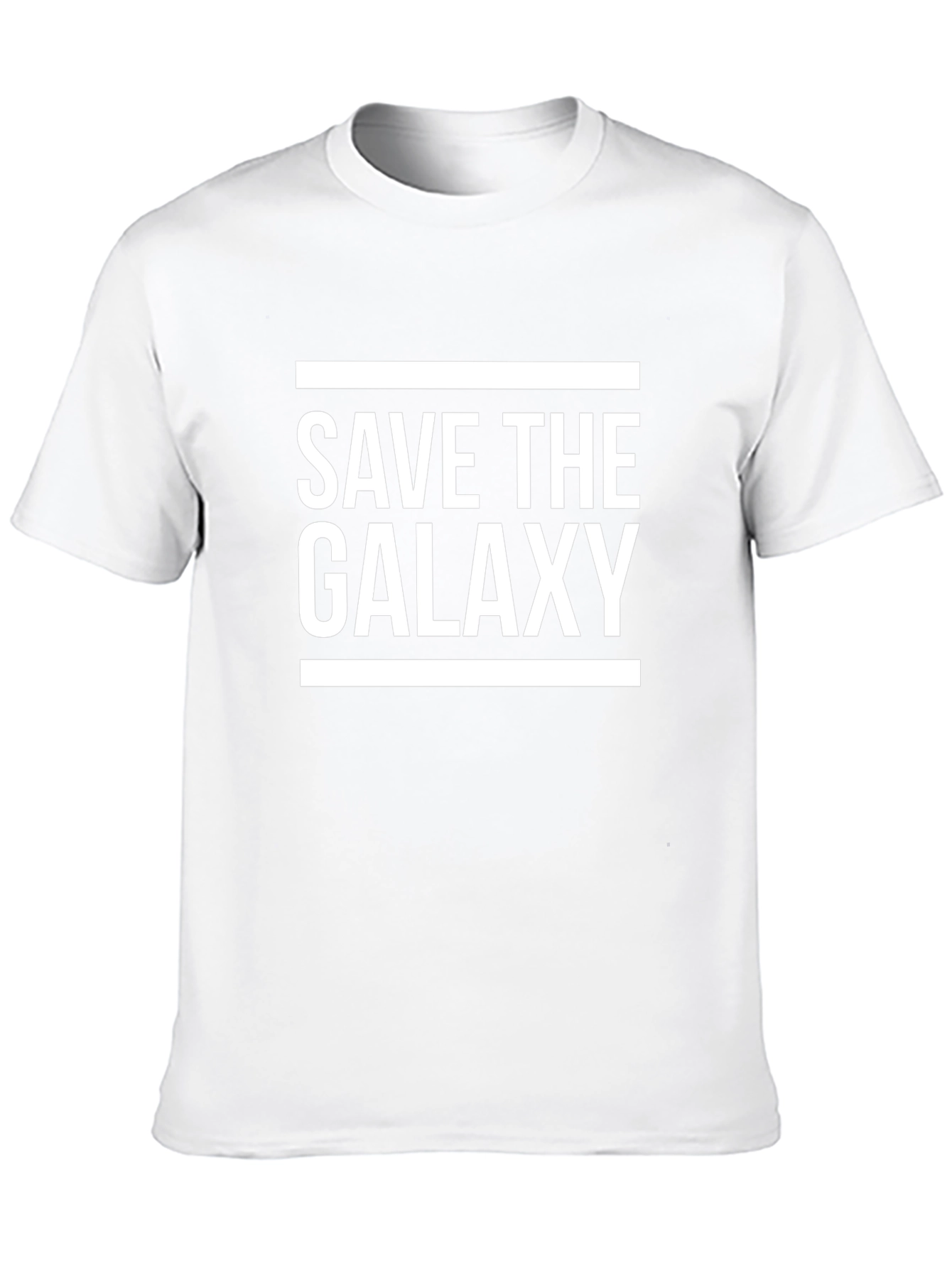 Save the Galaxy Graphic Tee - Black Cotton T-Shirt