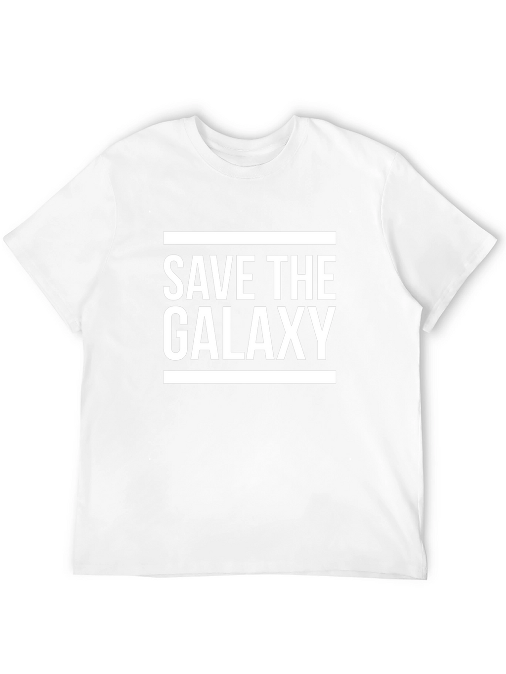 Save the Galaxy Graphic Tee - Black Cotton T-Shirt