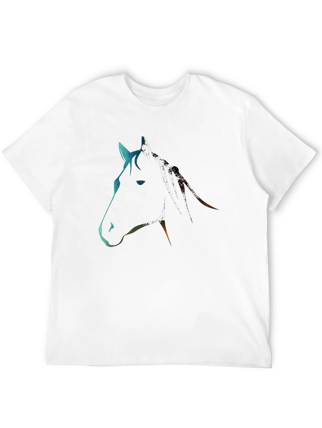 Abstract Horse Graphic Tee - Black