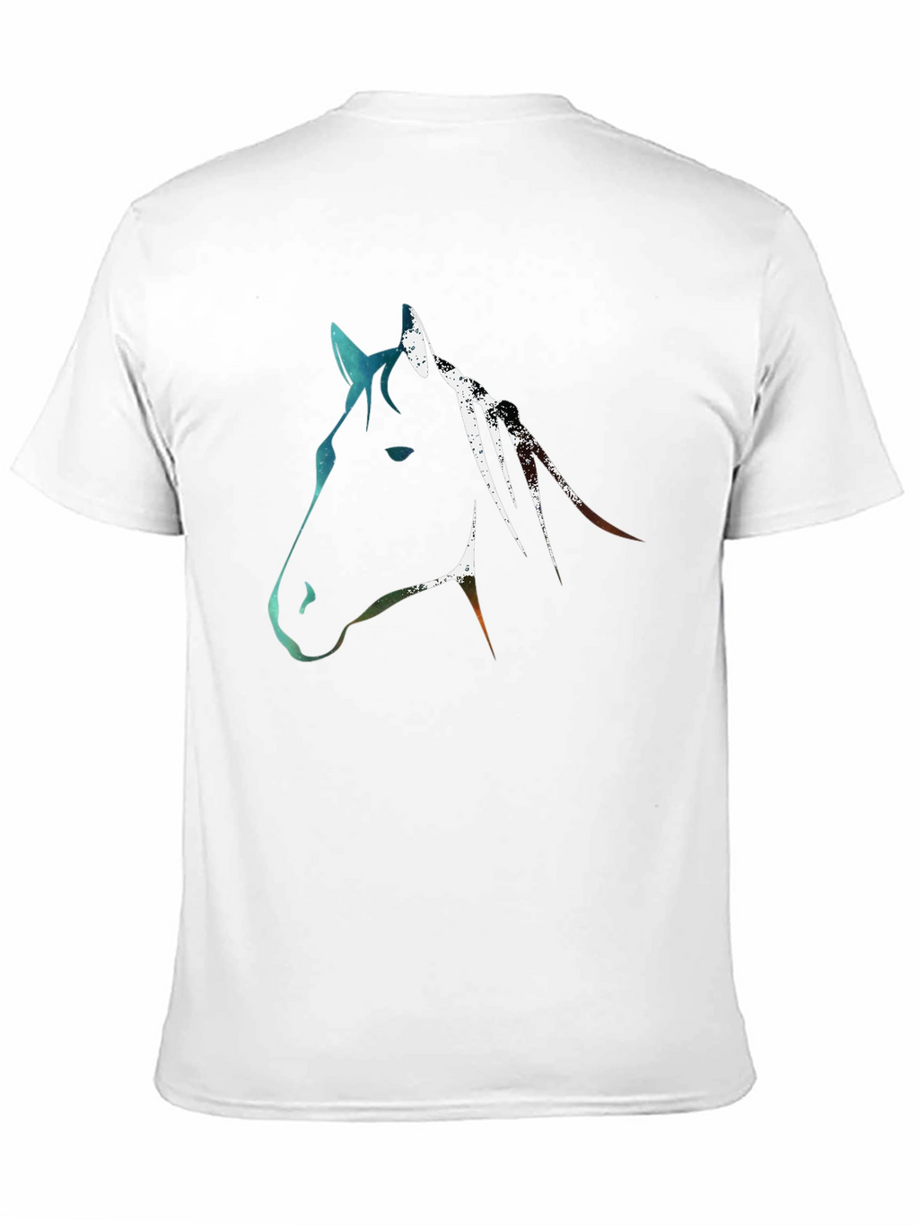 Abstract Horse Graphic Tee - Black